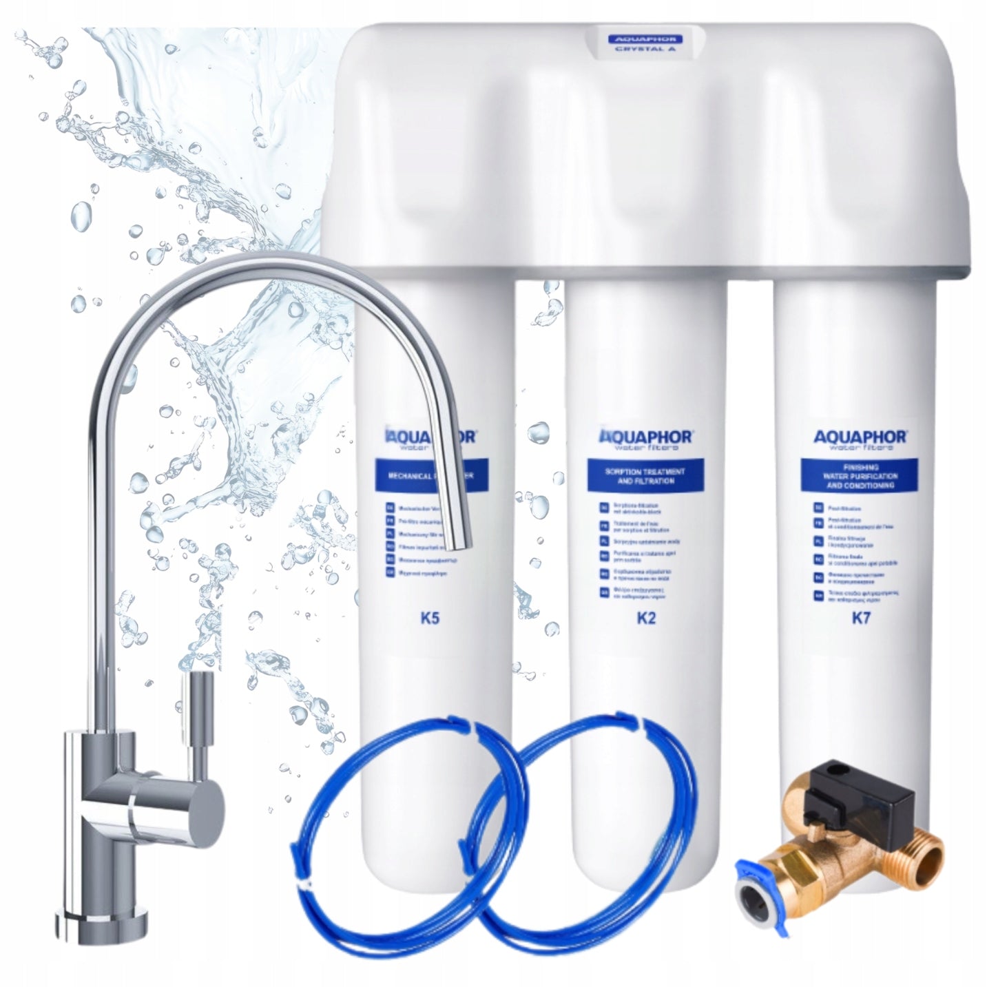 UNDER-SINK FILTER AQUAPHOR CRYSTAL A WITH SPOUT FOR FILTERED WATER