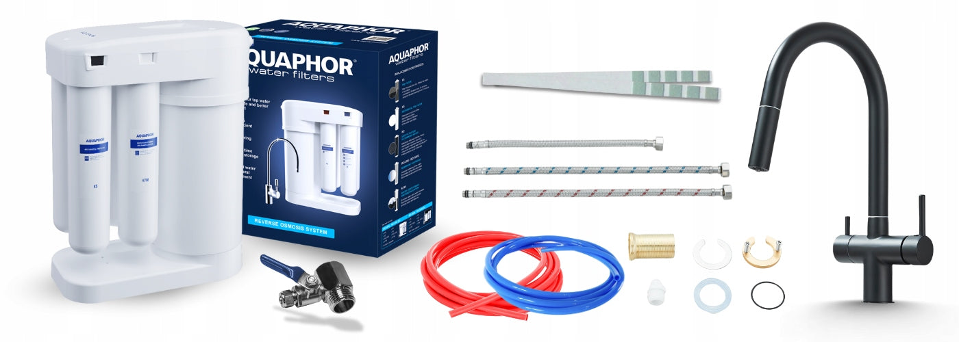 UNDER-SINK FILTER WATER FILTER KIT AQUAPHOR WITH BATTERY PZH Packaging status original