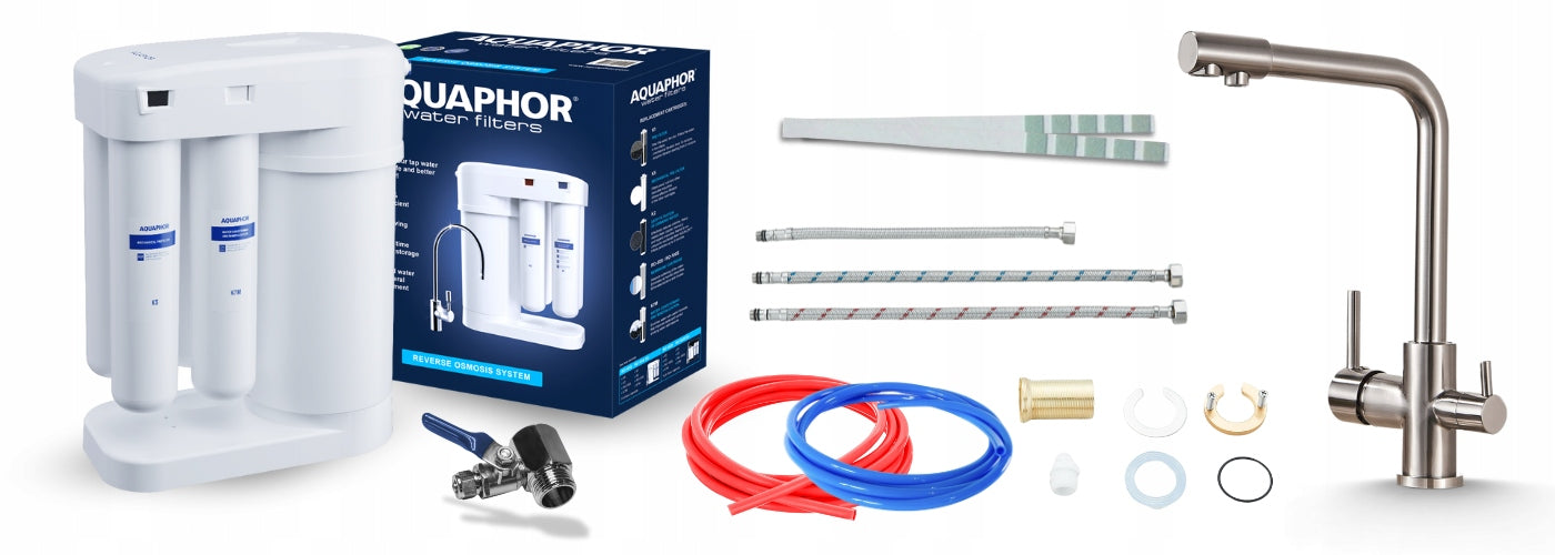 UNDER-SINK FILTER WATER FILTER KIT AQUAPHOR WITH BATTERY PZH Packaging status original