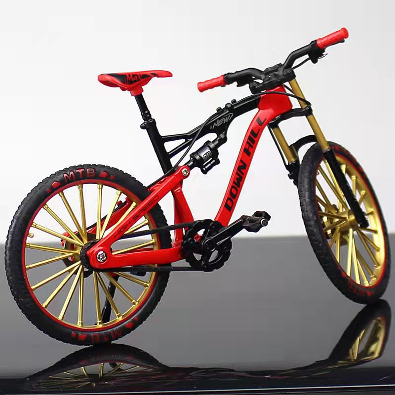 UNIQUE GIFT: RED FINGERBIKE – METAL BIKE IN MINIATURE 1:10 Manufacturer code HUANYI