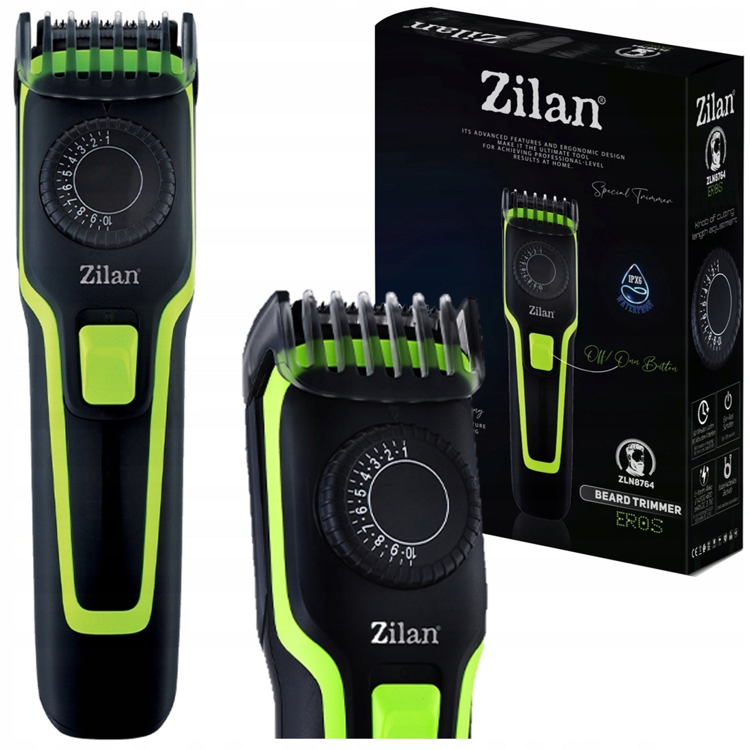 UNIVERSAL BODY BEARD TRIMMER WIRELESS WATERPROOF 19 LEVELS USB
