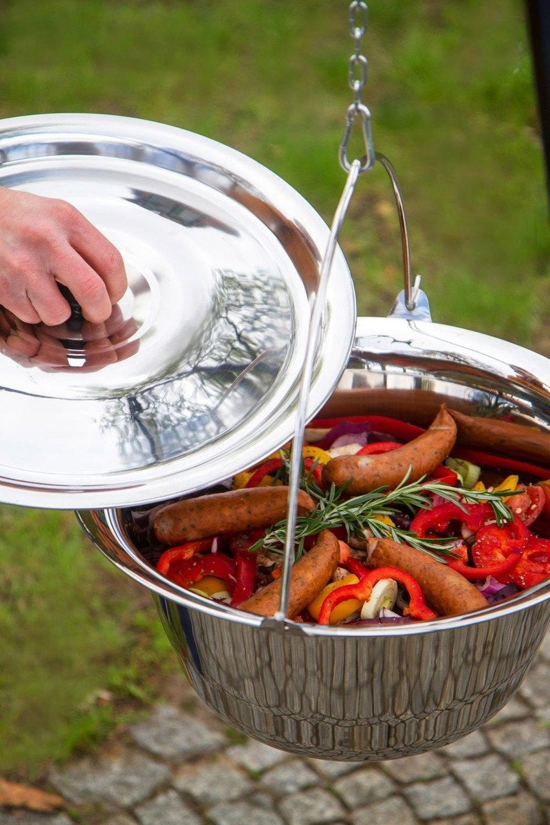 UNIVERSAL STAINLESS STEEL LID INOX FOR BOILER POTS 30,5 cm Brand Perfect Home