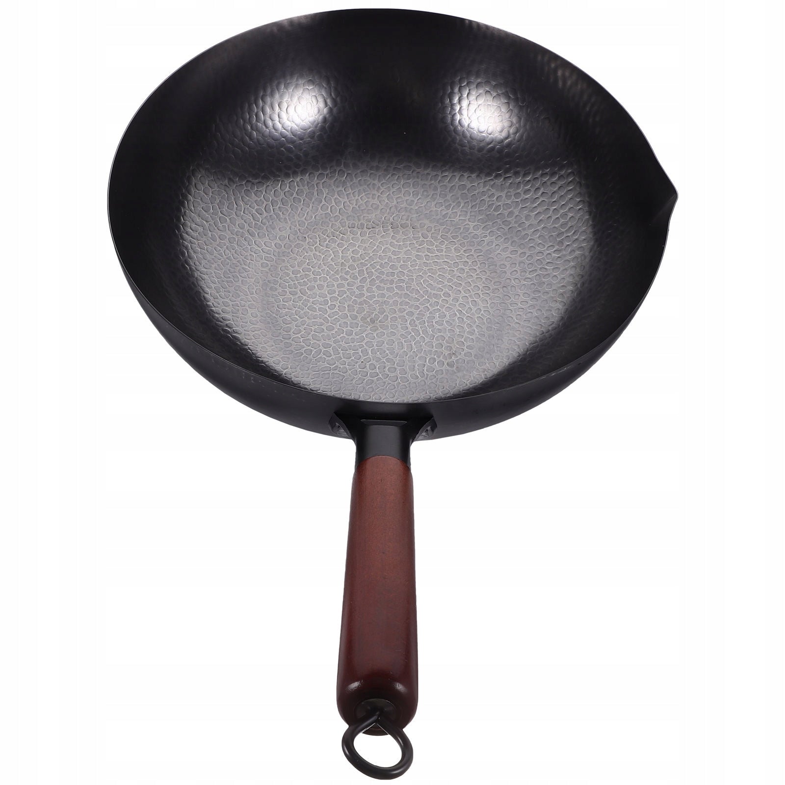UNIWERSALNY GŁĘBOKI WOK Z ŻELIWA, NIEPRZYWIERAJĄCY I Z WYGODNYM UCHWYTEM Diameter 14 cm