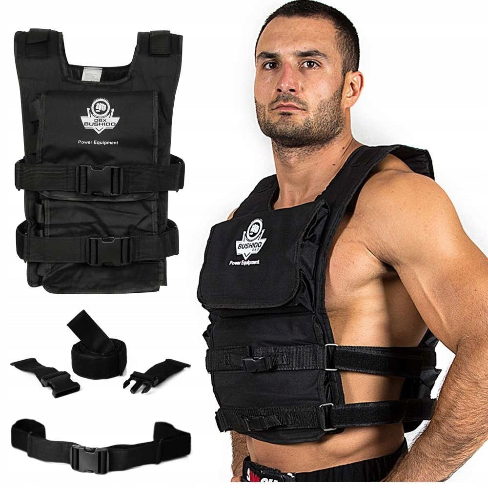 UP TO 36KG WEIGHTED TRAINING VEST EMPTY DBX-V12 COMFORTABLE DBX BUSHIDO Color black