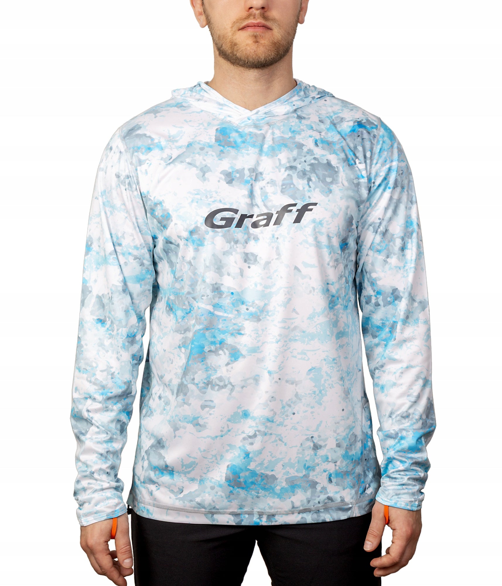 UPF50 Men's Graff Lightweight Elastic Fishing OUTDOOR Hoodie r. M