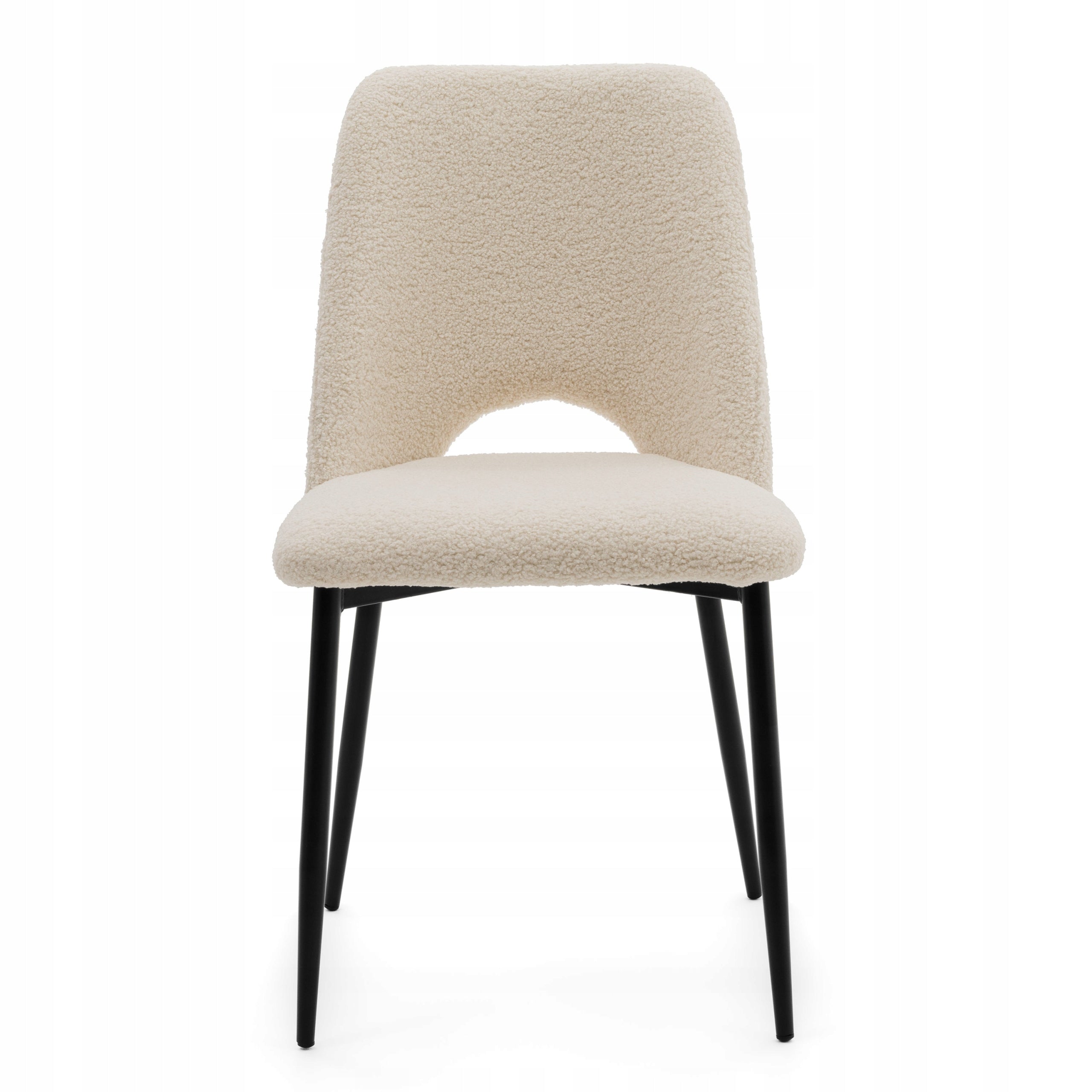 UPHOLSTERED BOUCLE CHAIR FOR LIVING ROOM DINING ROOM GLAMOUR ECRU LIGHT BEIGE ORO Manufacturer code KRZESŁO ORO JASNOBEŻOWY