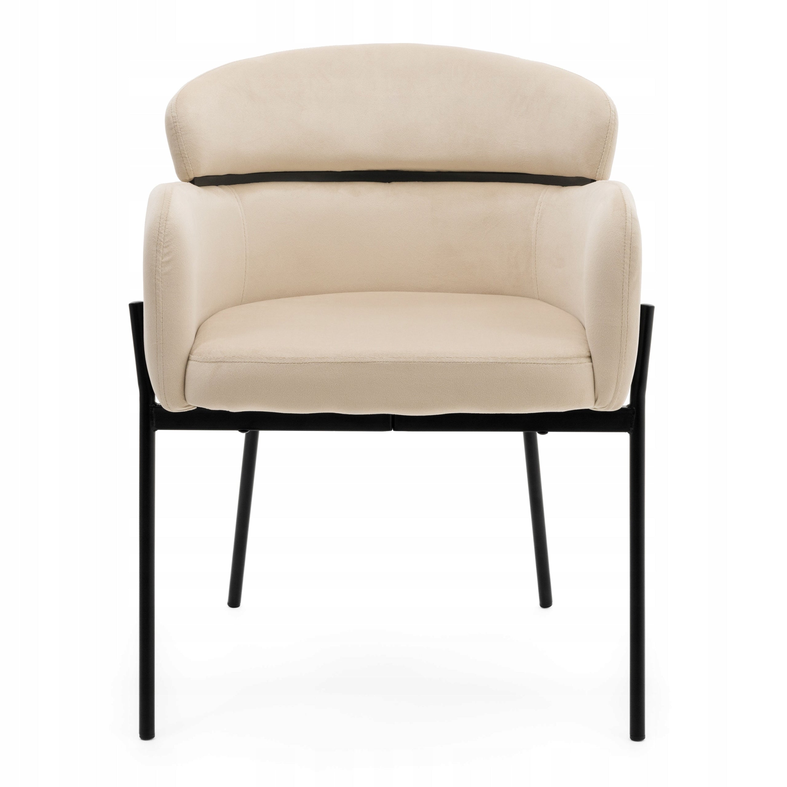 UPHOLSTERED CHAIR FOR DINING ROOM VELOUR BEIGE BOLZANO Manufacturer code KRZESŁO BOLZANO BEZOWE