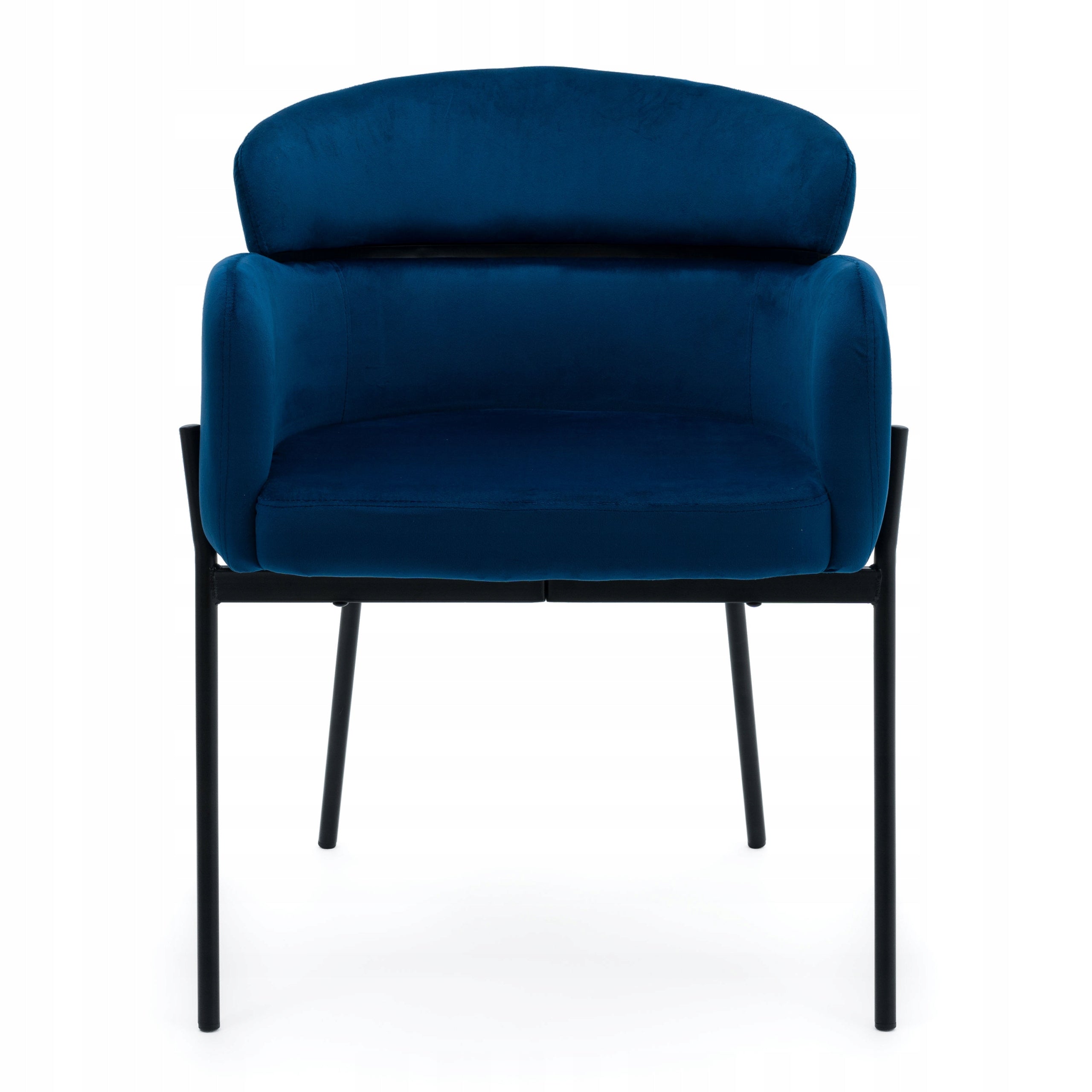 UPHOLSTERED CHAIR FOR DINING ROOM VELOUR NAVY BLUE BOLZANO Manufacturer code KRZESŁO BOLZANO GRANATOWE