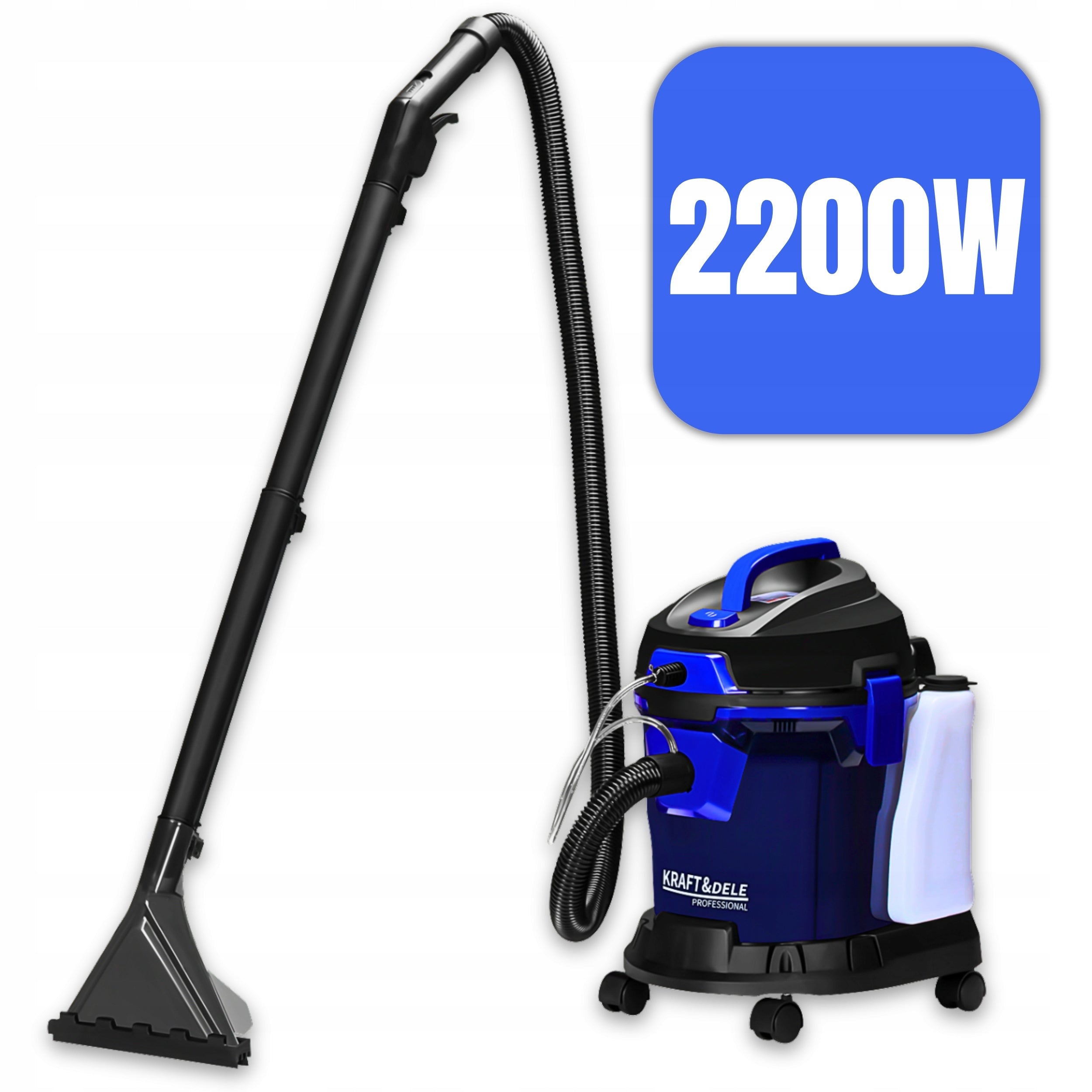 UPHOLSTERY AND CARPET WASHING MACHINE CAR POWERFUL SET 4IN1 2200W Packaging status original