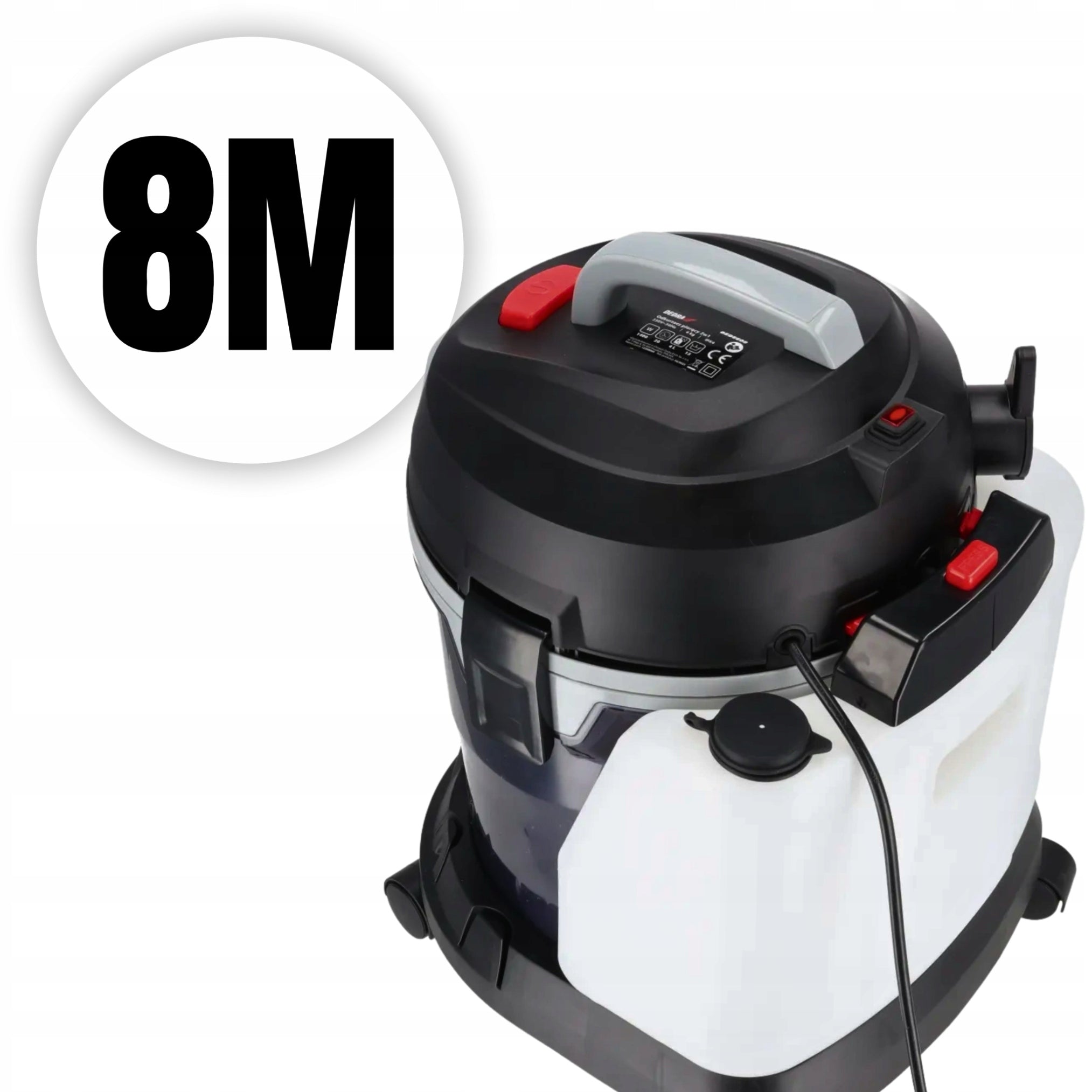 UPHOLSTERY AND CARPET WASHING VACUUM CLEANER CAR STRONG WET DRY 4IN1 Dominant color black