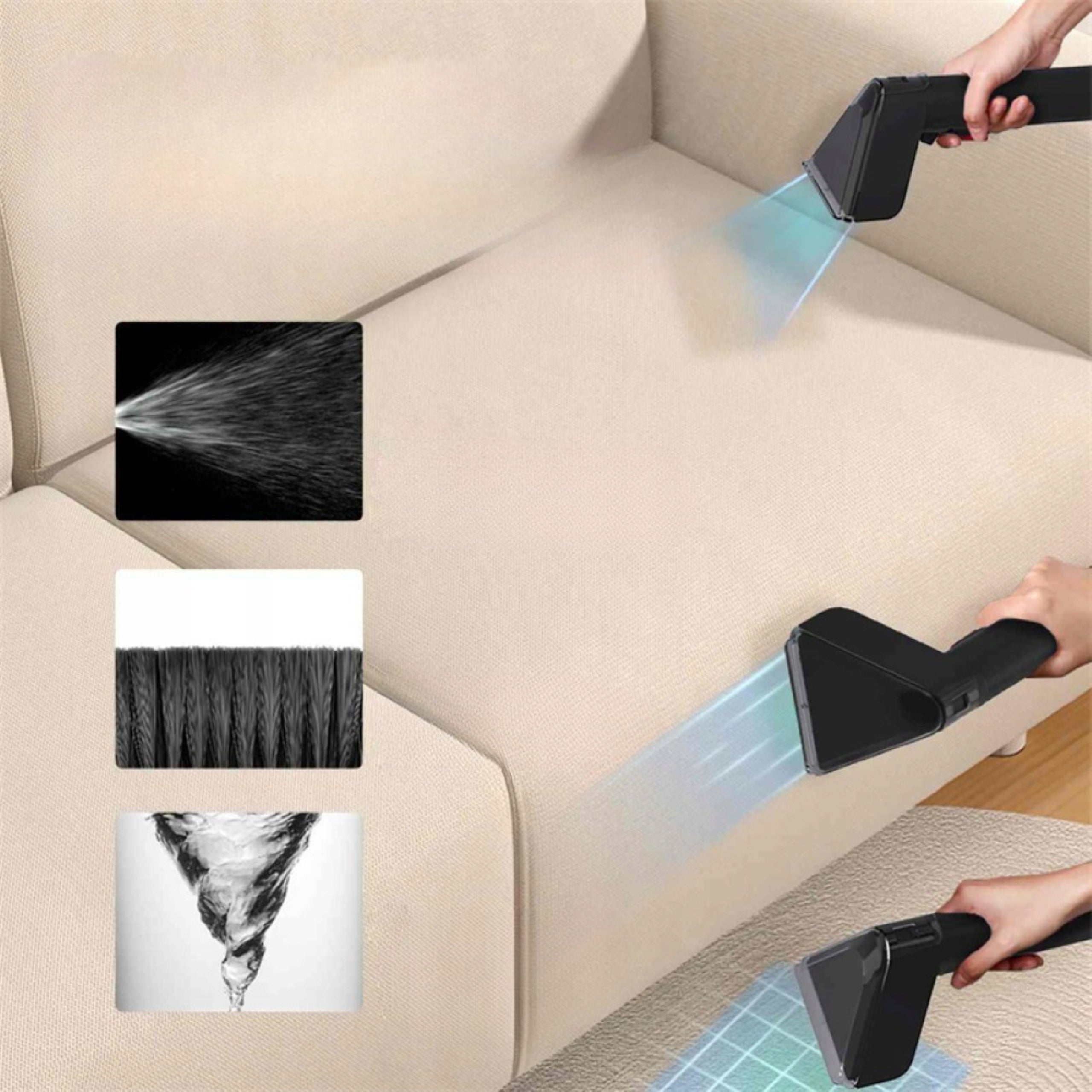 UPHOLSTERY CARPET CLEANING WASHING VACUUM CLEANER PORTABLE POWERFUL Packaging status original