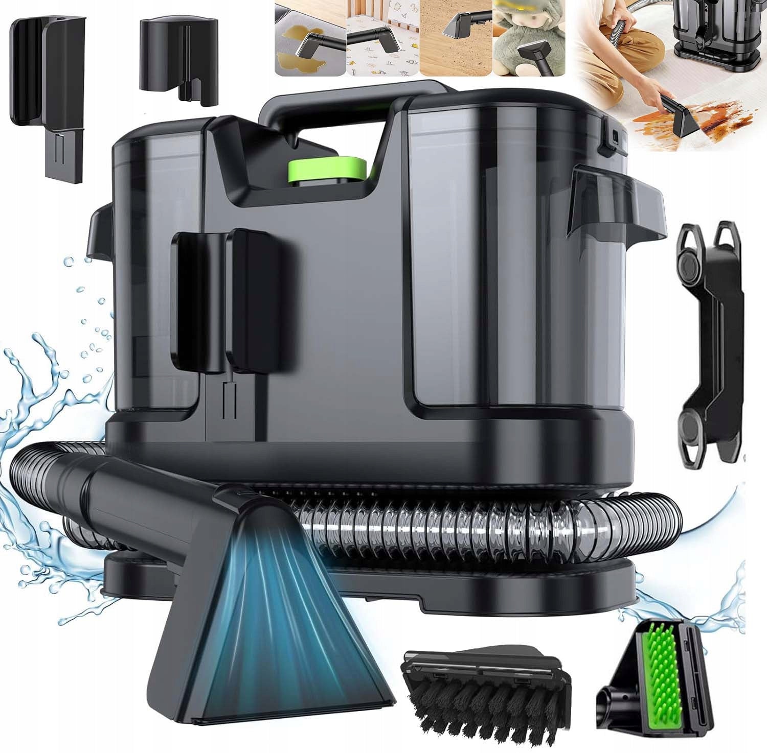 UPHOLSTERY CARPET WASHING VACUUM CLEANER WET DRY WASHING WITH WARM WATER STRONG