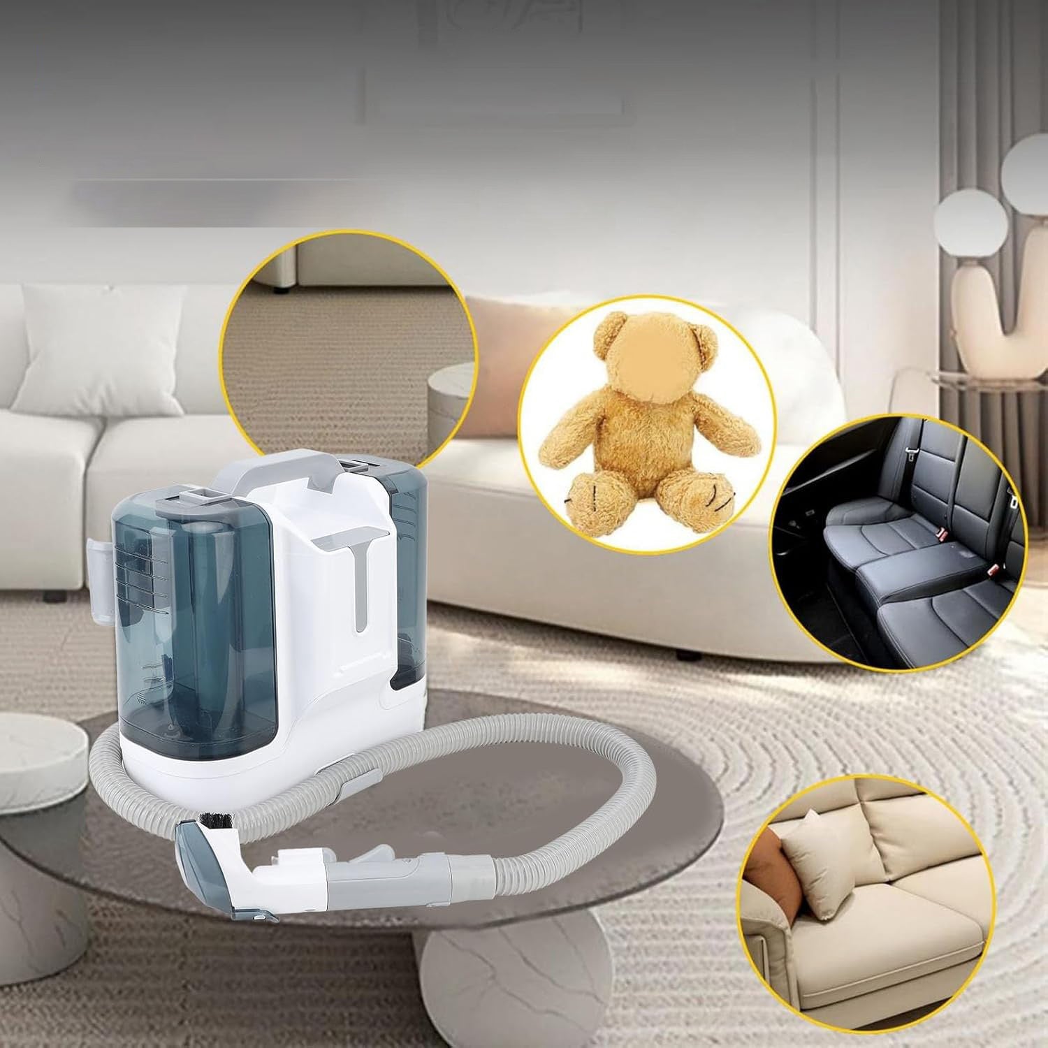 UPHOLSTERY WASHING VACUUM CLEANER 11 KPA 450W STEAM CLEANING WITH 6 NOZZLES EAN (GTIN) 099124999994