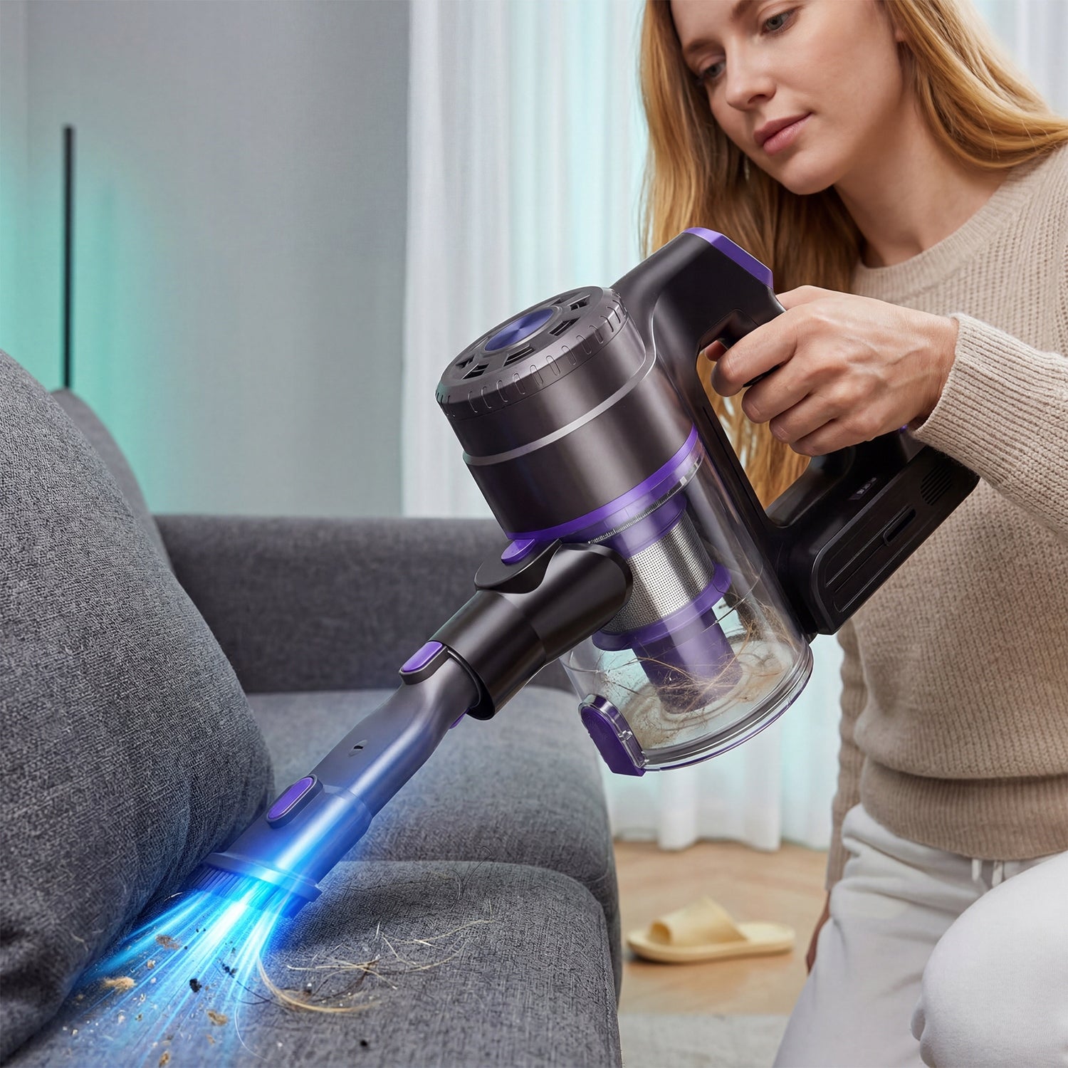 UPRIGHT VACUUM CLEANER CORDLESS ELECTROBRUSH MOPPING FLOORS AND CARPETS Model Vacuum cleaner