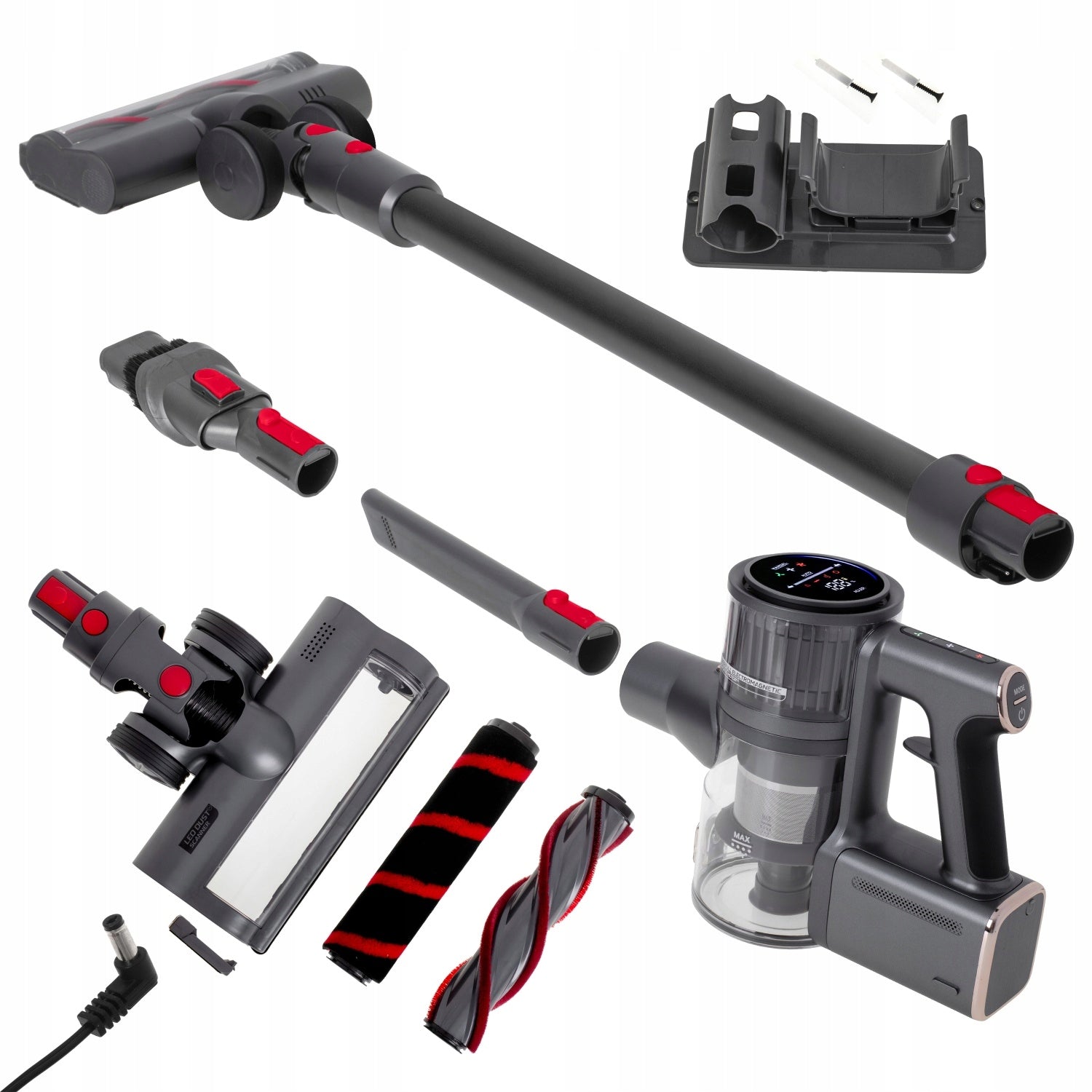 UPRIGHT VACUUM CLEANER CORDLESS HANDHELD BAGLESS 400W POWERFUL HEPA FILTER Model Odkurzacz pinowy Bezprzewodowy AD 7062
