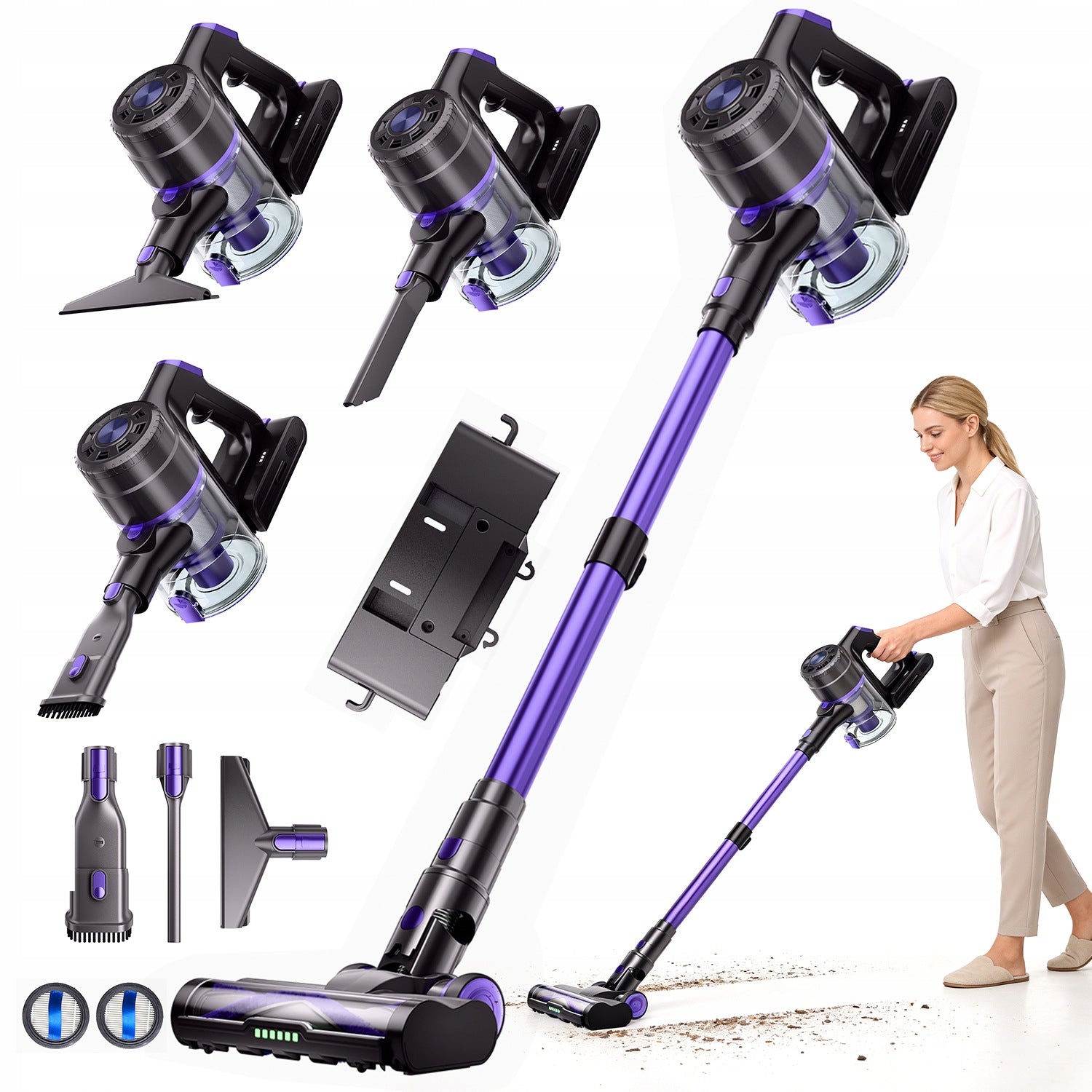 UPRIGHT VACUUM CLEANER DYNAMIC LOAD BALANCING STABLE SUCTION