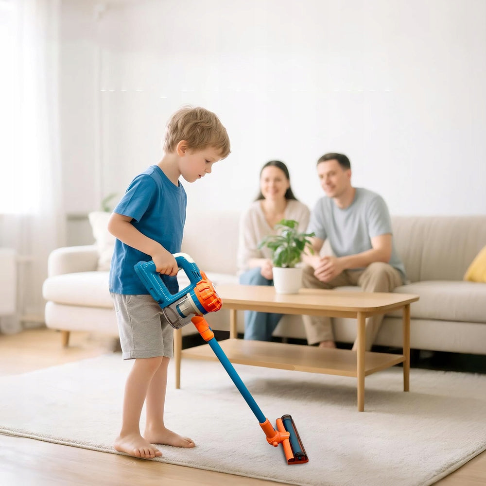 UPRIGHT VACUUM CLEANER FOR CHILDREN SUCTION FUNCTION SOUND DRAWS 3IN1 MANUAL Brand Woopie