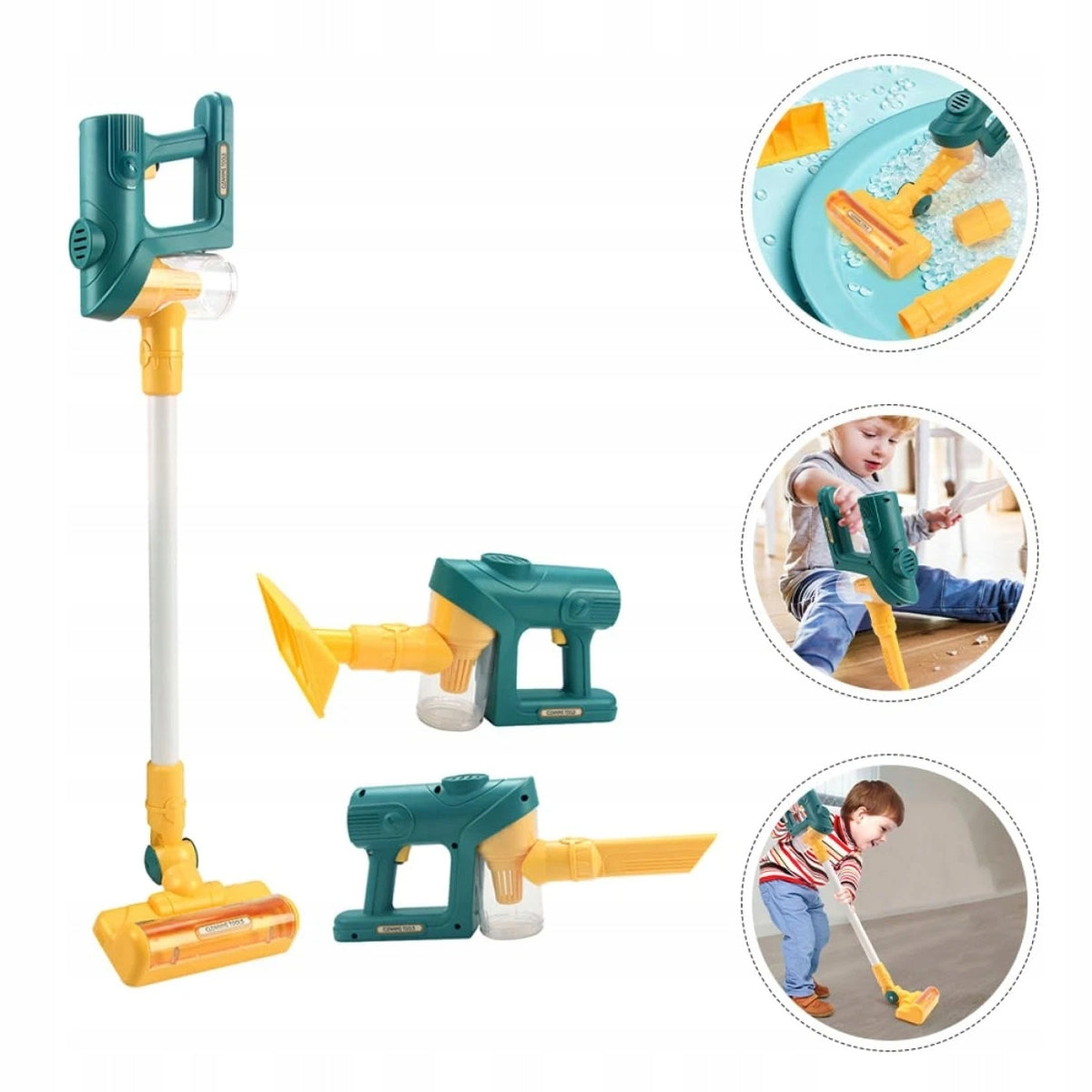 UPRIGHT VACUUM CLEANER FOR CHILDREN SUCTION FUNCTION WITH WIRELESS SOUND
