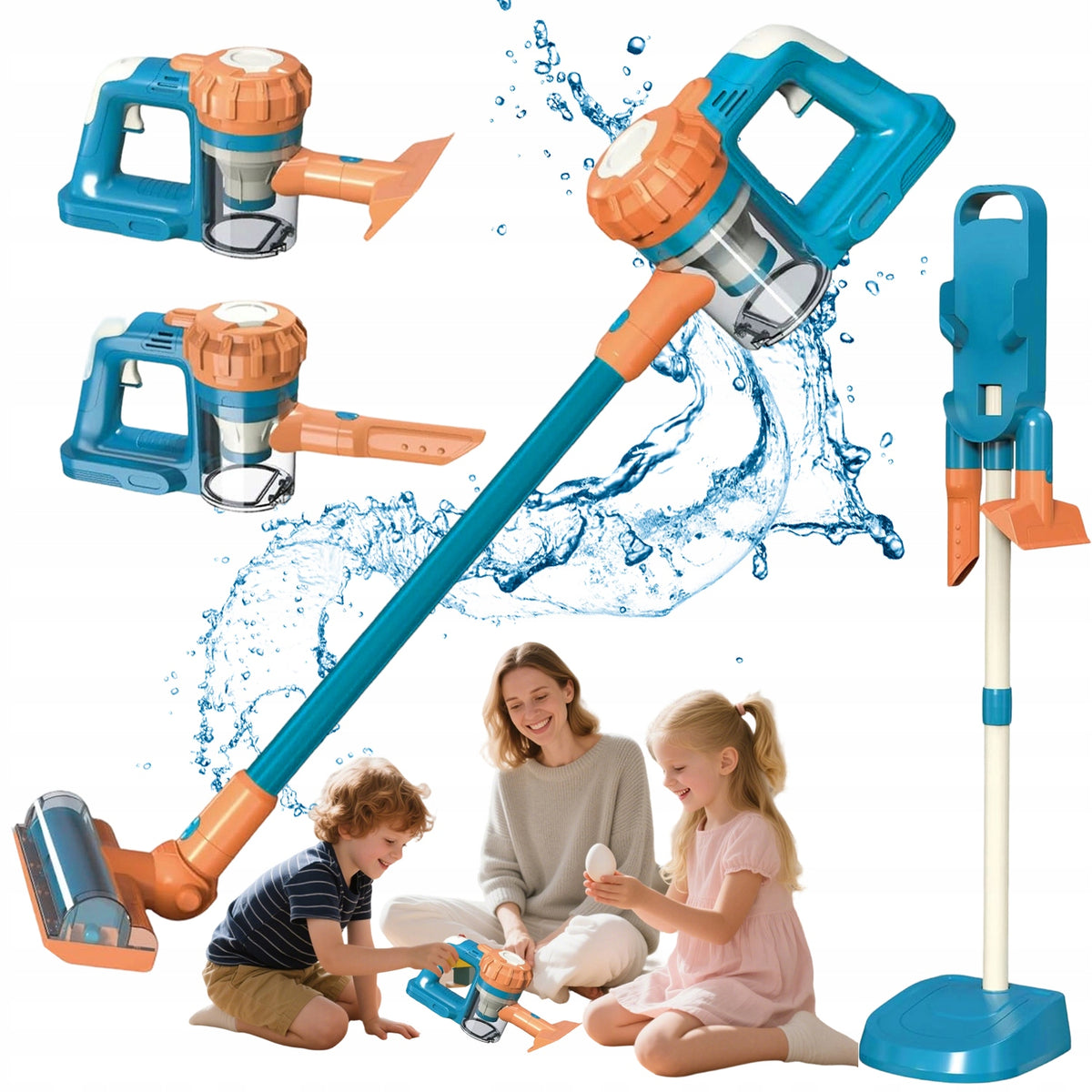 UPRIGHT VACUUM CLEANER FOR CHILDREN WIRELESS WITH SUCTION FUNCTION 3IN1 SAFE