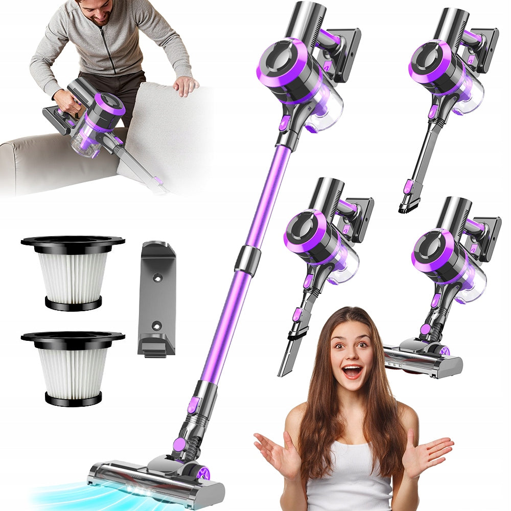 UPRIGHT VACUUM CLEANER FOR PET HAIR HARD CARPET FLOORS 4IN1 LED 400W