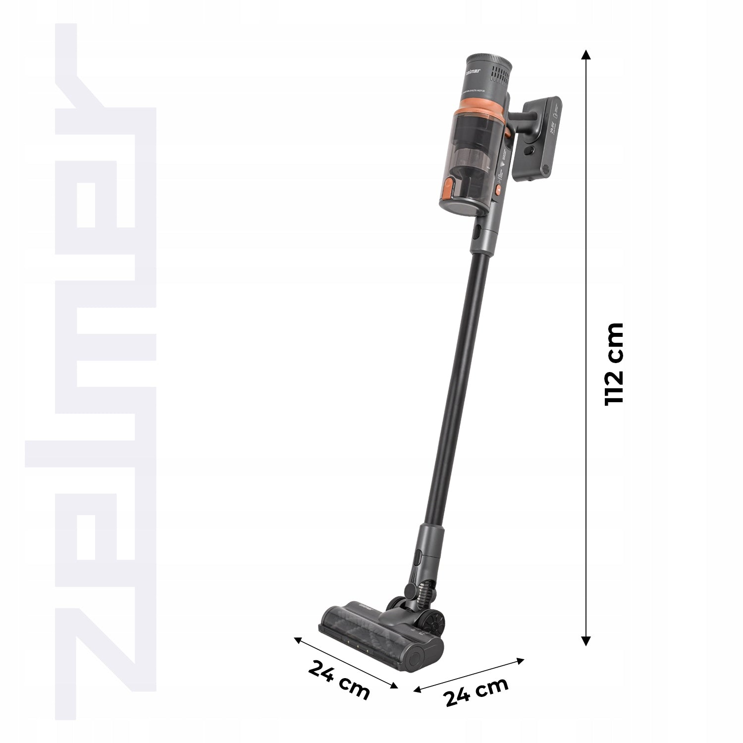UPRIGHT VACUUM CLEANER ZELMER CORDLESS HANDHELD EPA FILTER 55' BAGLESS PET Manufacturer code ZSVC911B PET