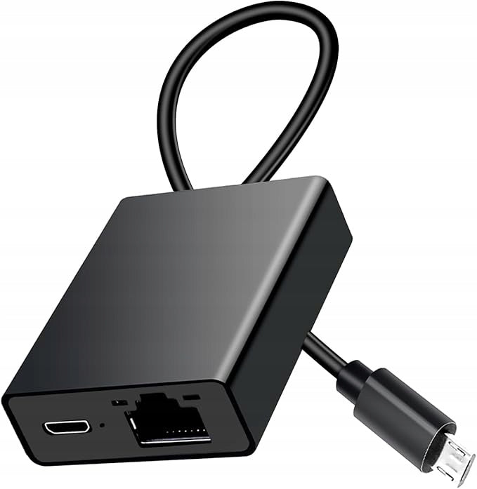 USB ADAPTER FOR ETHERNET RJ45 COMPATIBLE WITH FIRE TV STICK 4K MICRO USB