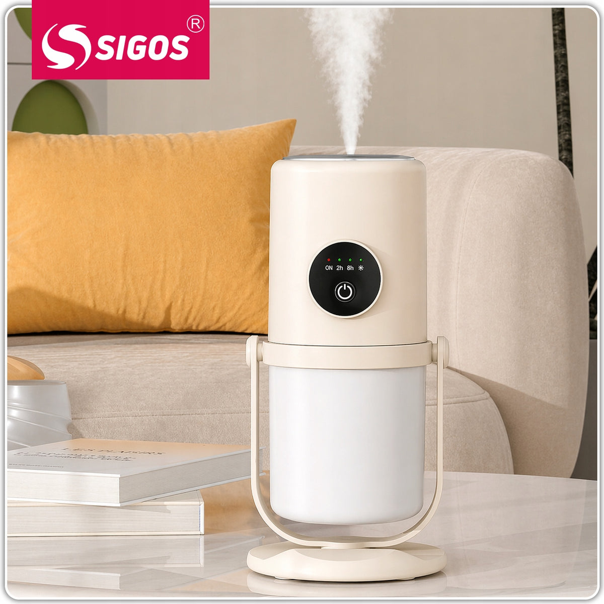 USB-C Air Humidifier LED Night Lamp Quiet Purifier H2O Manufacturer code Nawilżacz powietrza + LAMPKA LED