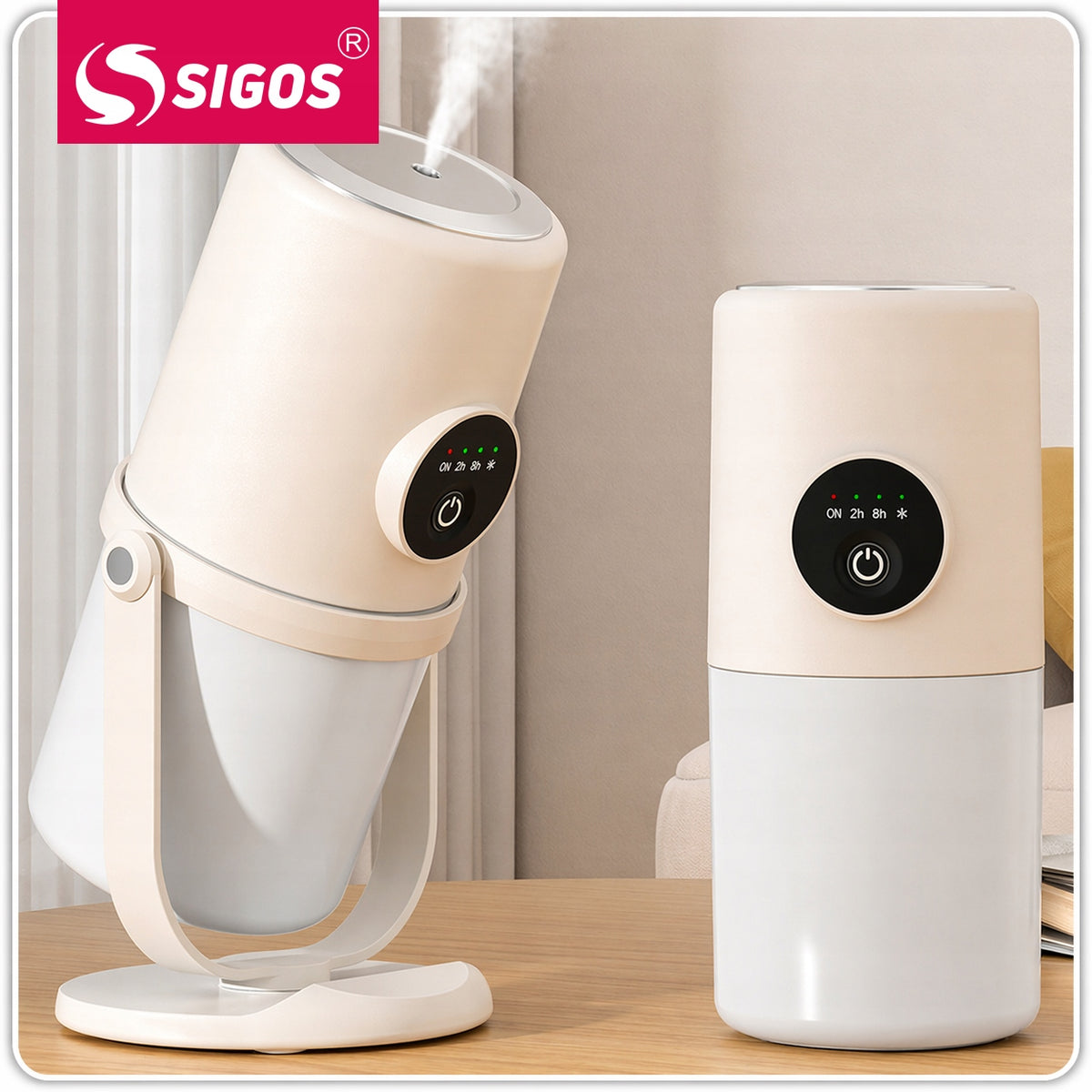 USB-C Air Humidifier LED Night Lamp Quiet Purifier H2O Packaging status original