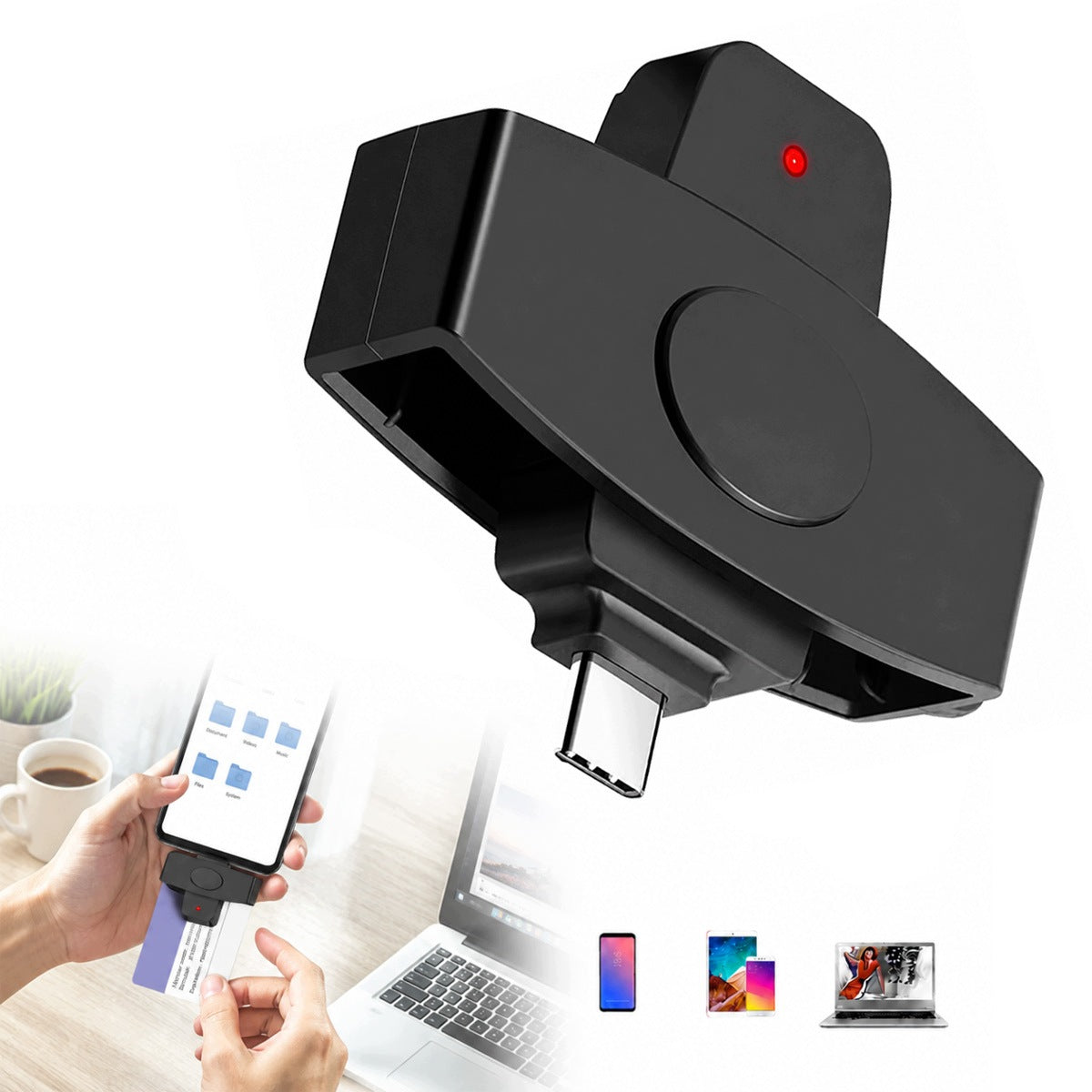 USB-C CAC SMART CARD READER AND SIM MAC CARD READER, WINDOWS