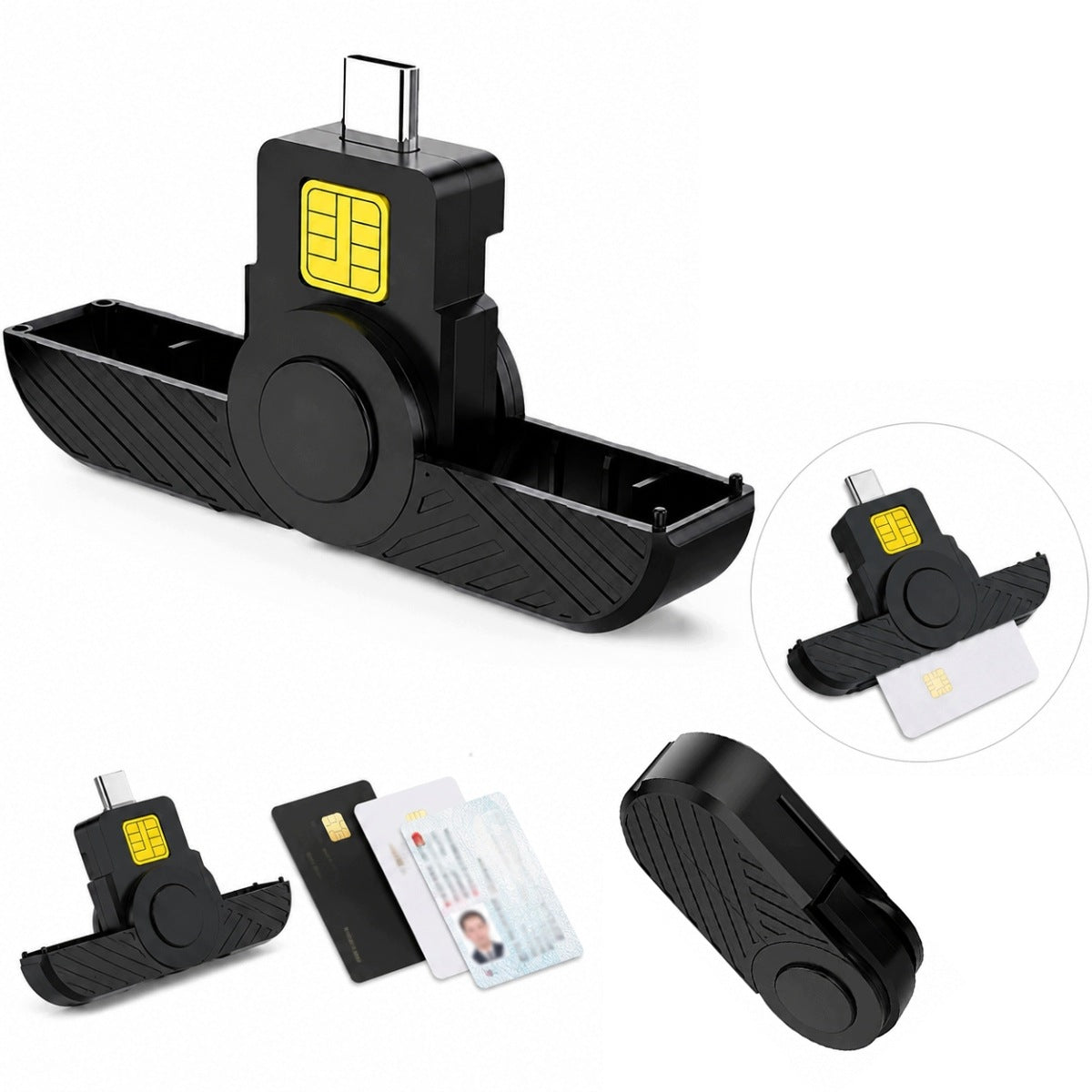 USB-C CARD READER FOLDABLE TO PHONE AND COMPUTER WITHOUT DRIVERS