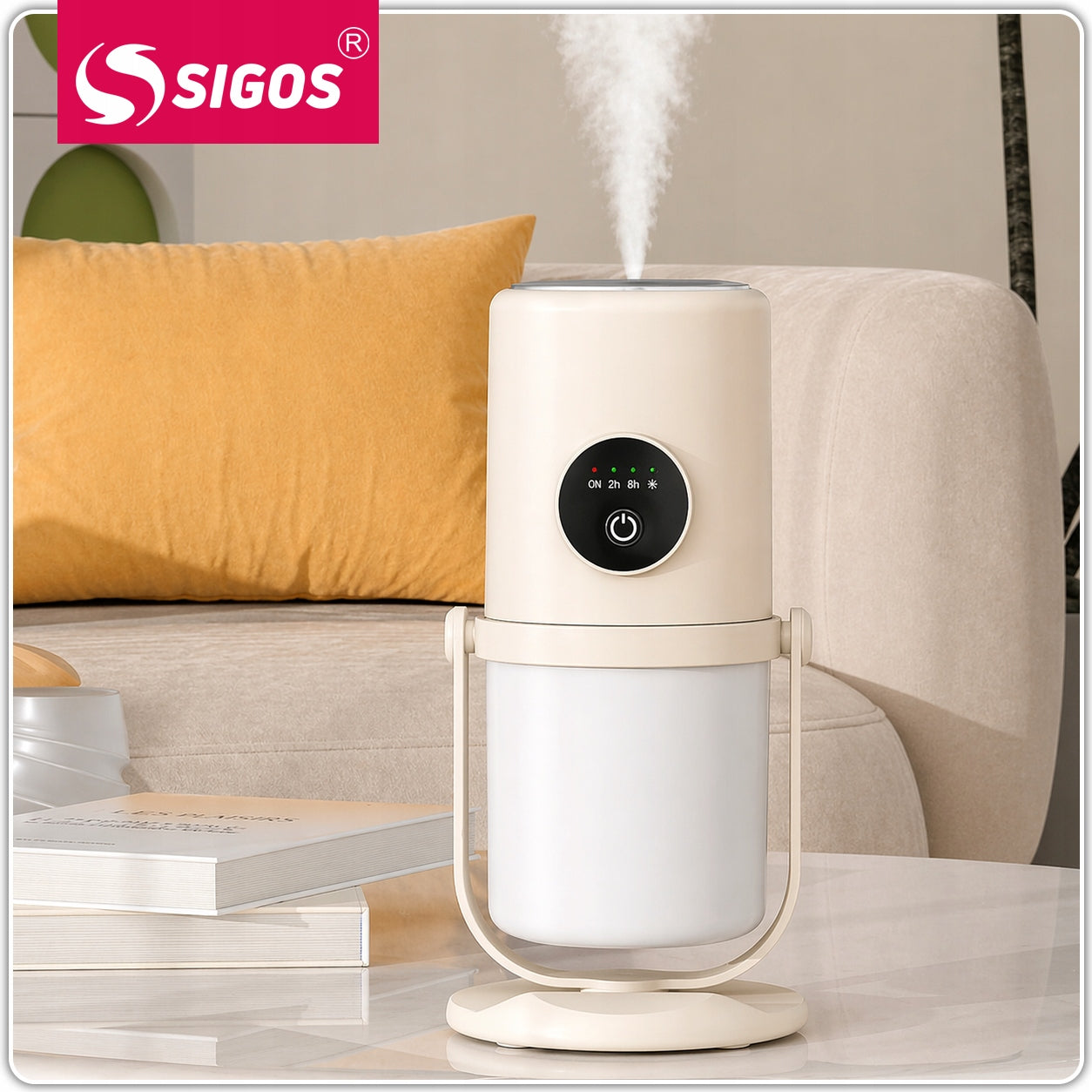 USB-C LED Air Humidifier 2in1 Night Light Quiet Diffuser Aromatherapy Manufacturer code Nawilżacz powietrza + LAMPKA LED