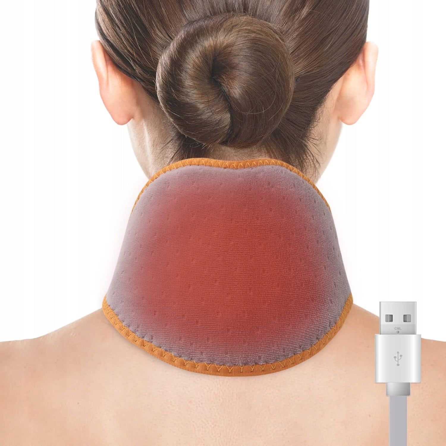 USB Comfheat Neck Heating Pillow Electric Band with Massage Medical device no