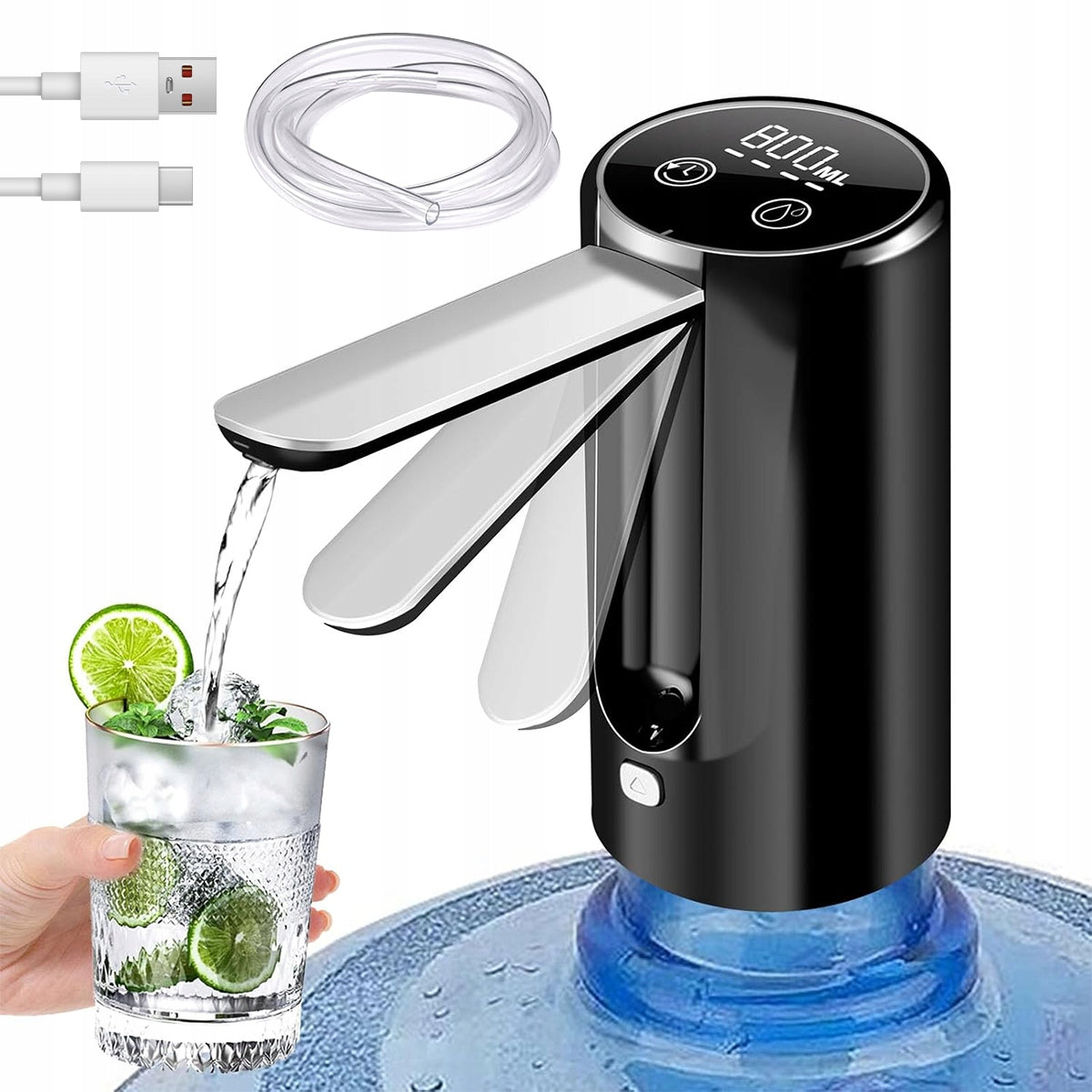 USB Electric Water Pump Automatic Dispenser for Wireless Cylinder