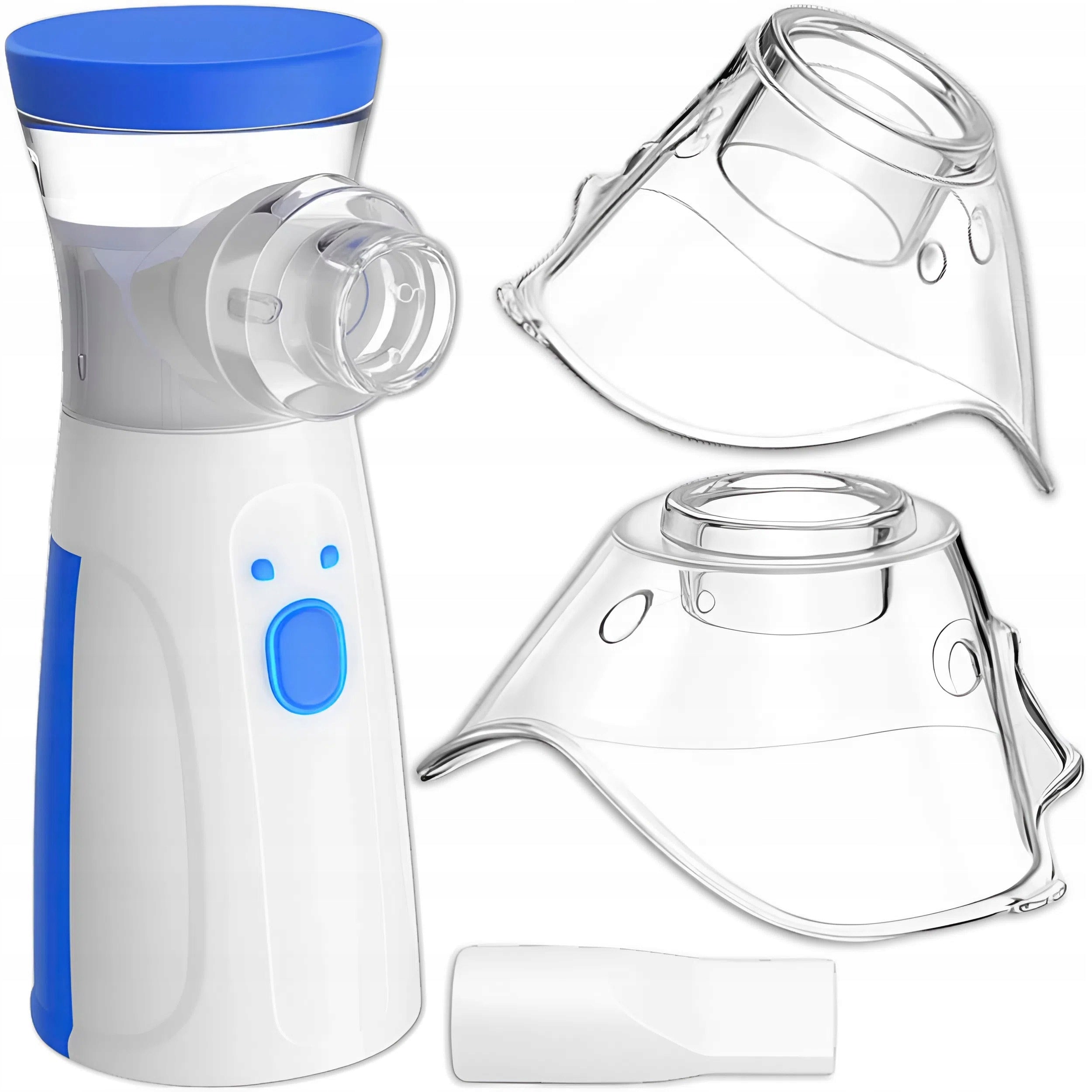 USB Rechargeable Ultrasonic Nebulizer Inhaler with 2 Masks Set Medical device no