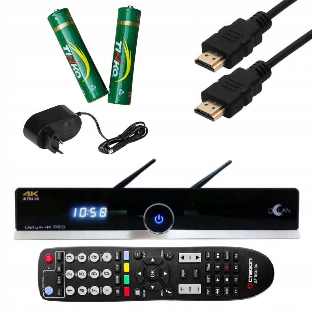 USTYM 4K Pro TWIN UHD IPTV Enigma2 Oscam Cccam OpenATV 7.6