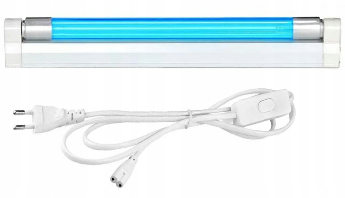 UV LAMP BACTERICIDAL FLUORESCENT LAMP OZONE DISINFECTION MITES BACTERIA 8W .