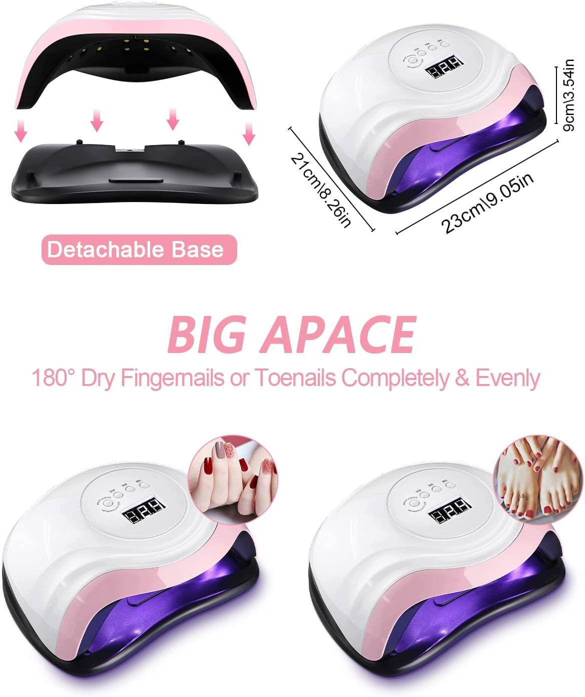 UV LED LAMP 168W FOR GEL NAILS SENSOR SMART LCD Brand no brand