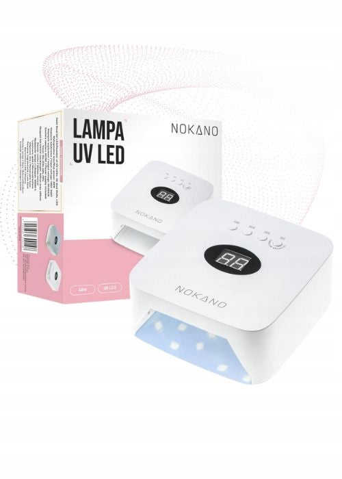 UV LED LAMP 48W NOKANO Pro Power MANICURE HYBRIDS GELS SENSOR USB WHITE Medical device type accessories for a medical device or a product without an intended medical purpose