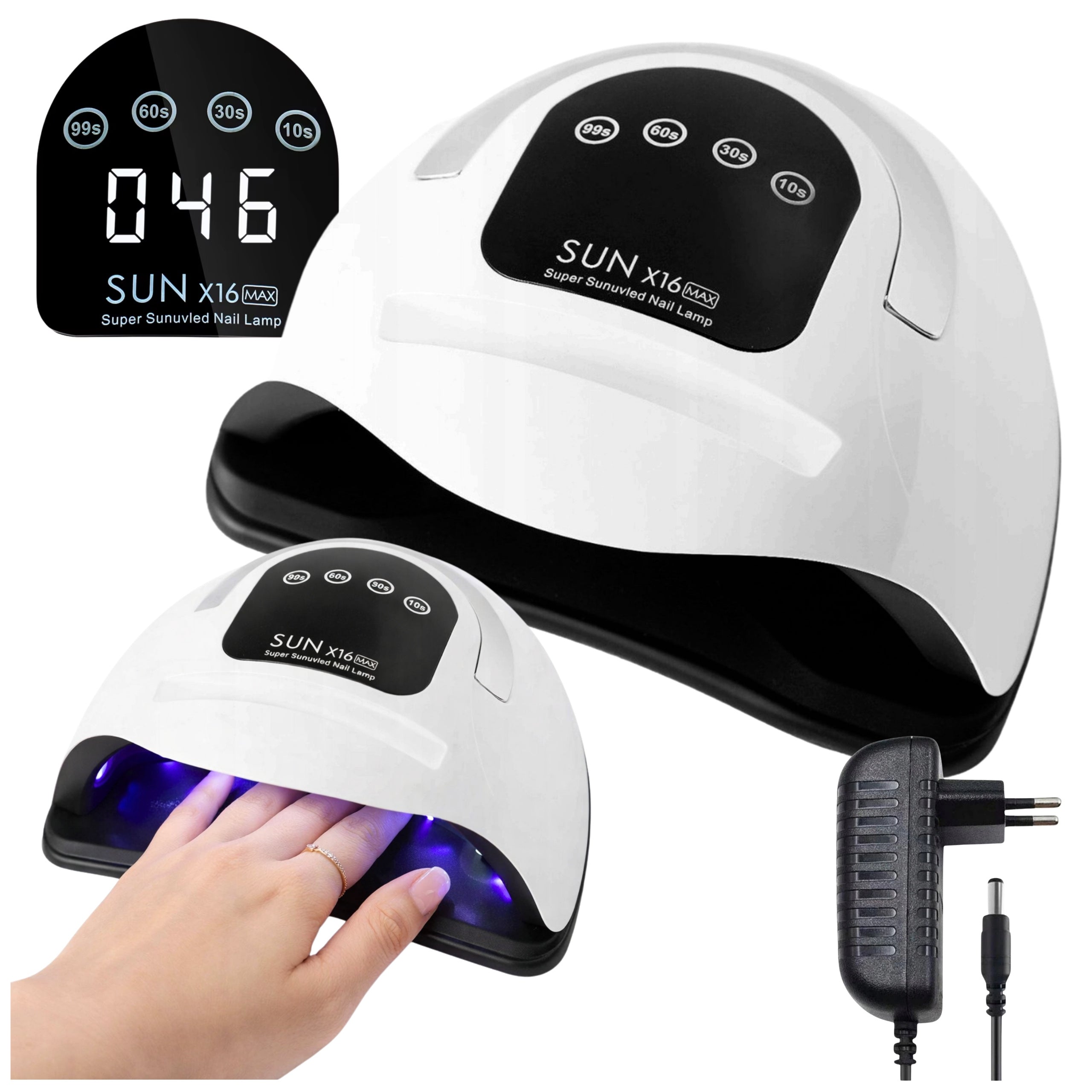 UV LED LAMP FOR NAIL MAKING 320W TIMER LCD MOTION SENSOR 72 LED