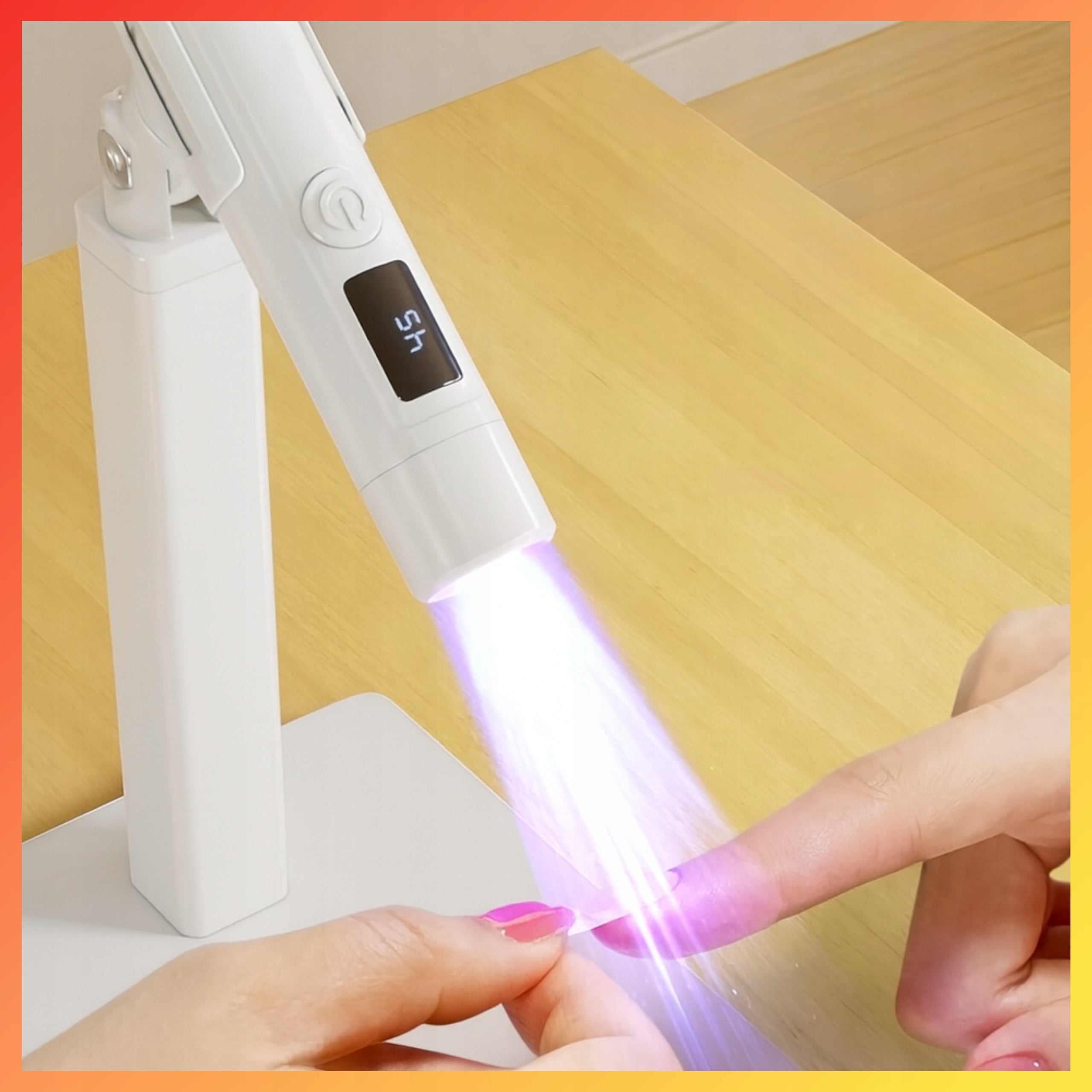 UV LED LAMP FOR NAILS MANICURE ON TRIPOD SMALL POCKET 3W Packaging status original