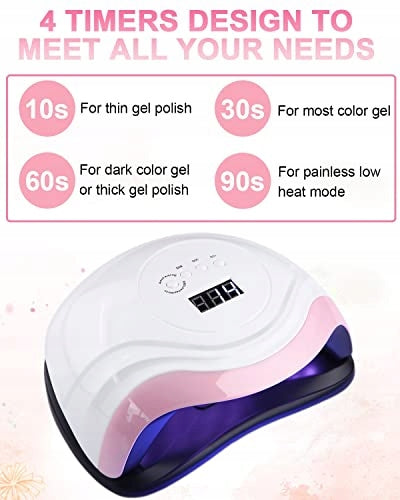 UV LED NAIL LAMP 168W PROFESSIONAL WITH SENSOR gift for home Power 168 W