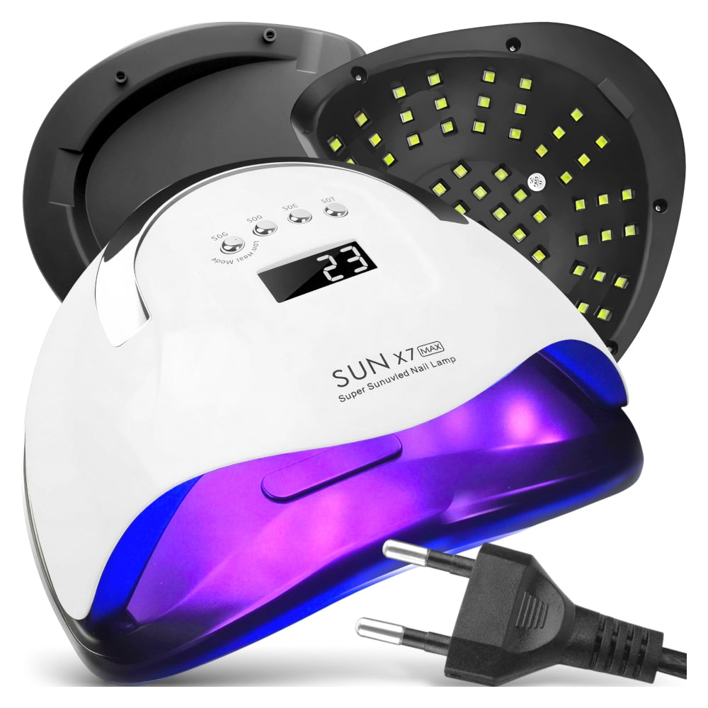 UV LED NAIL LAMP 220W FOR HYBRID GELS STRONG HYBRID SUN X7 MAX LCD