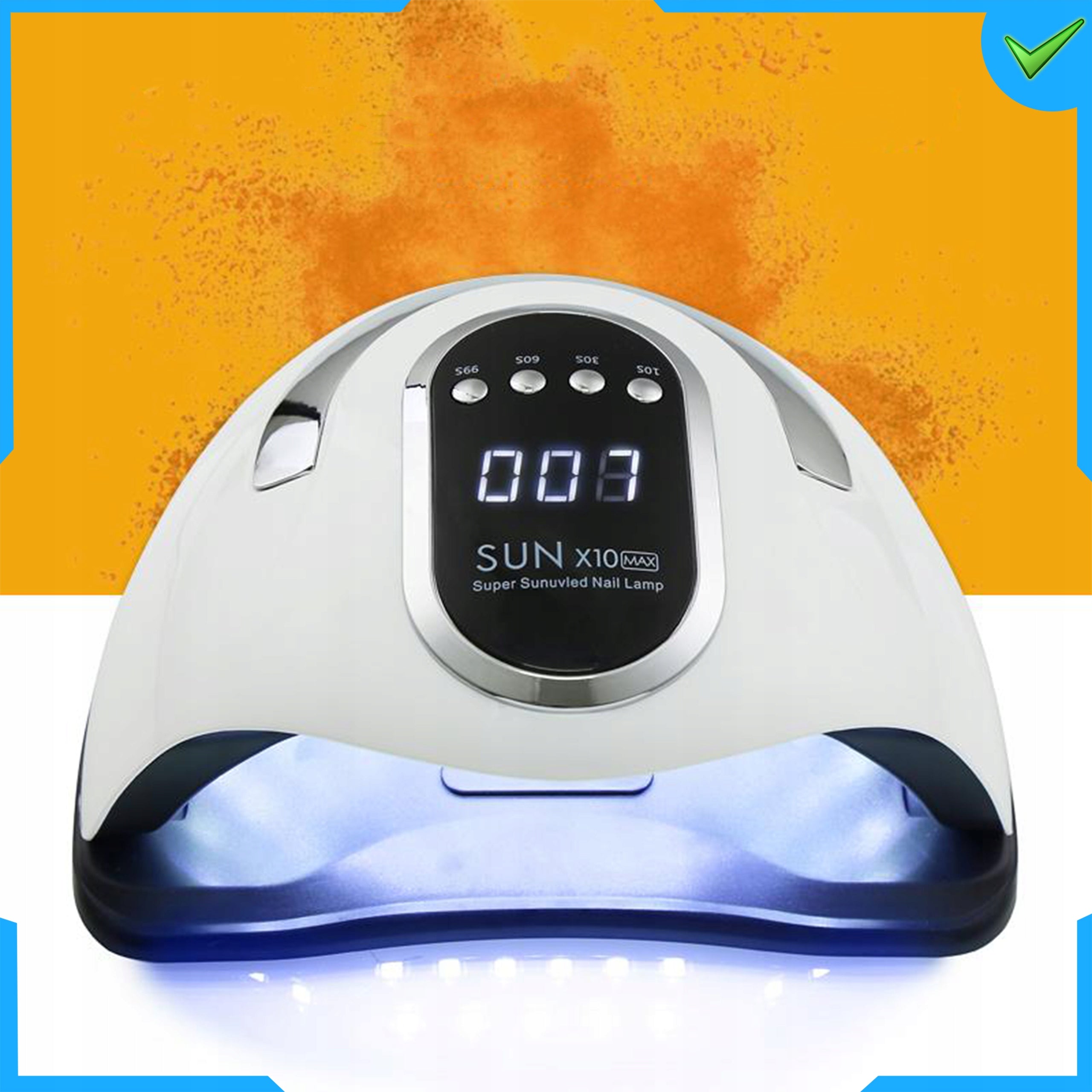 UV LED NAIL LAMP 280W FOR HYBRID GELS STRONG HYBRIDS SUN X10 MAX LCD Packaging status original