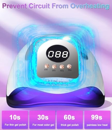 UV LED NAIL LAMP 380W 81 LED GEL NAIL POLISH SALON FOR MOM Power 380 W