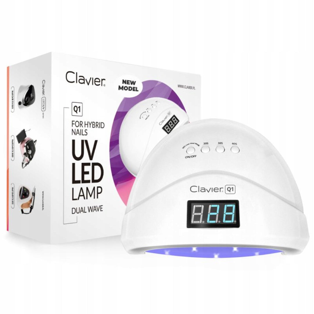 UV LED NAIL LAMP 48W 30 DIODES HYBRID GELS CLAVIER Q1 MIRROR Packaging status original
