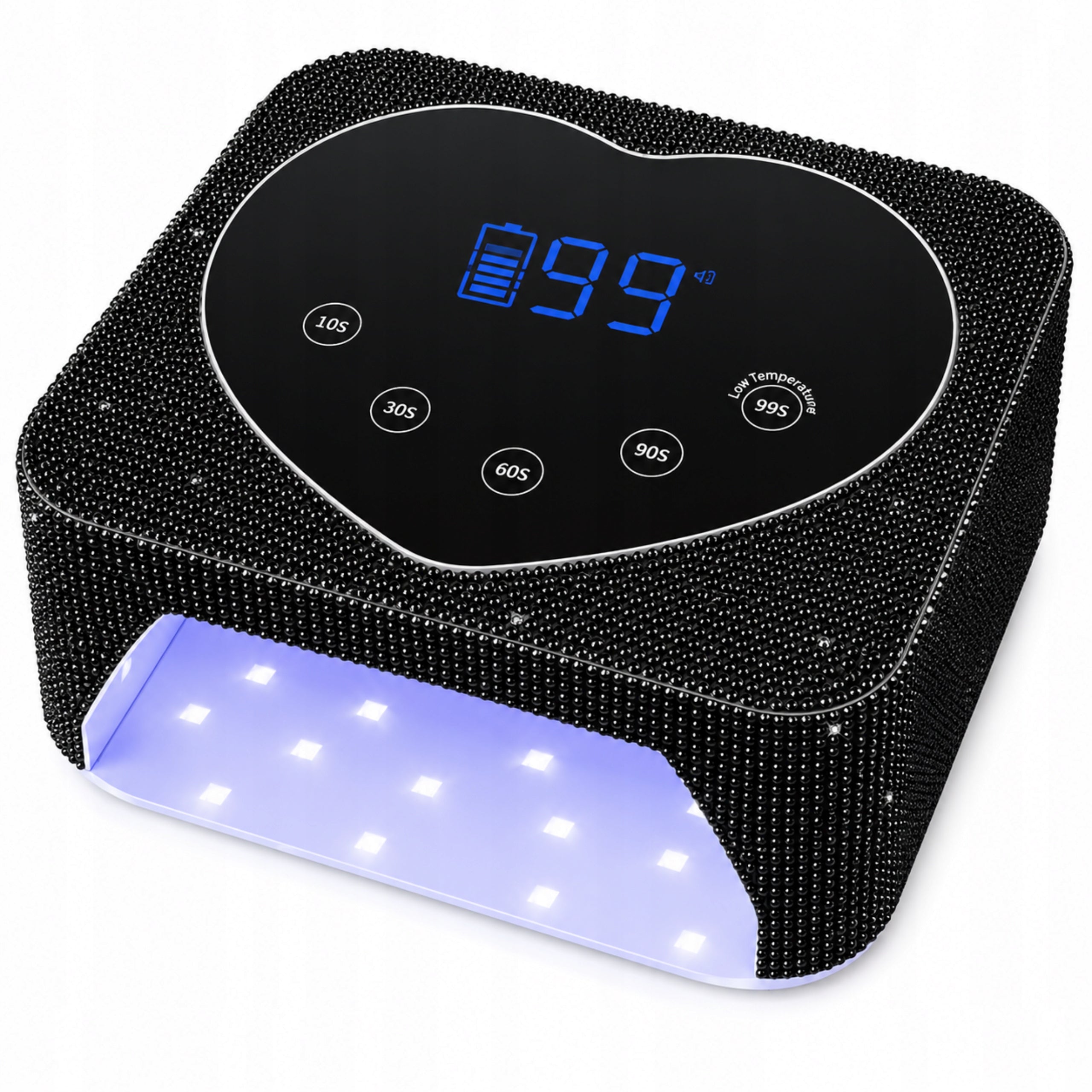UV LED NAIL LAMP 72W BLACK DIAMOND LCD CORDLESS HYBRIDS
