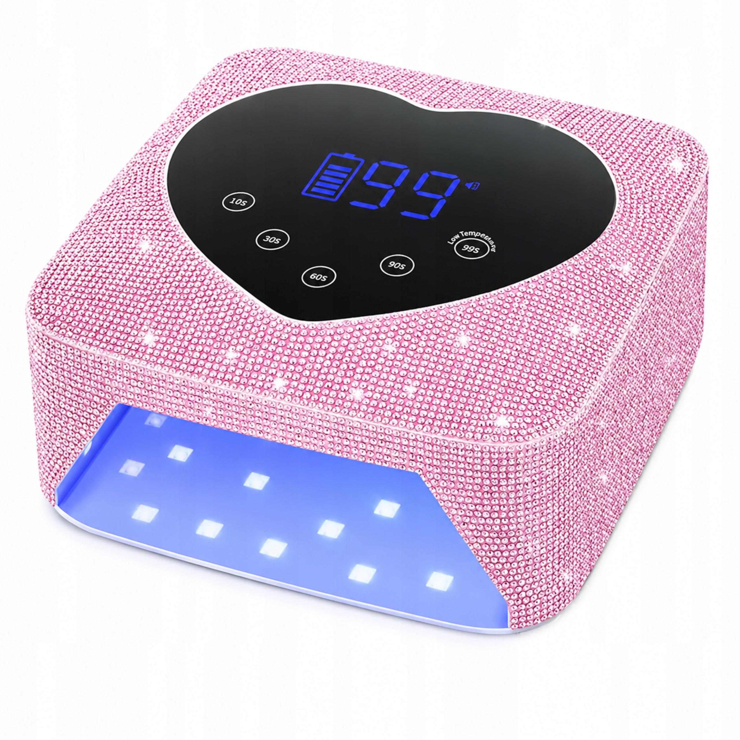 UV LED NAIL LAMP 72W RECHARGEABLE LCD HYBRID HEART PRO