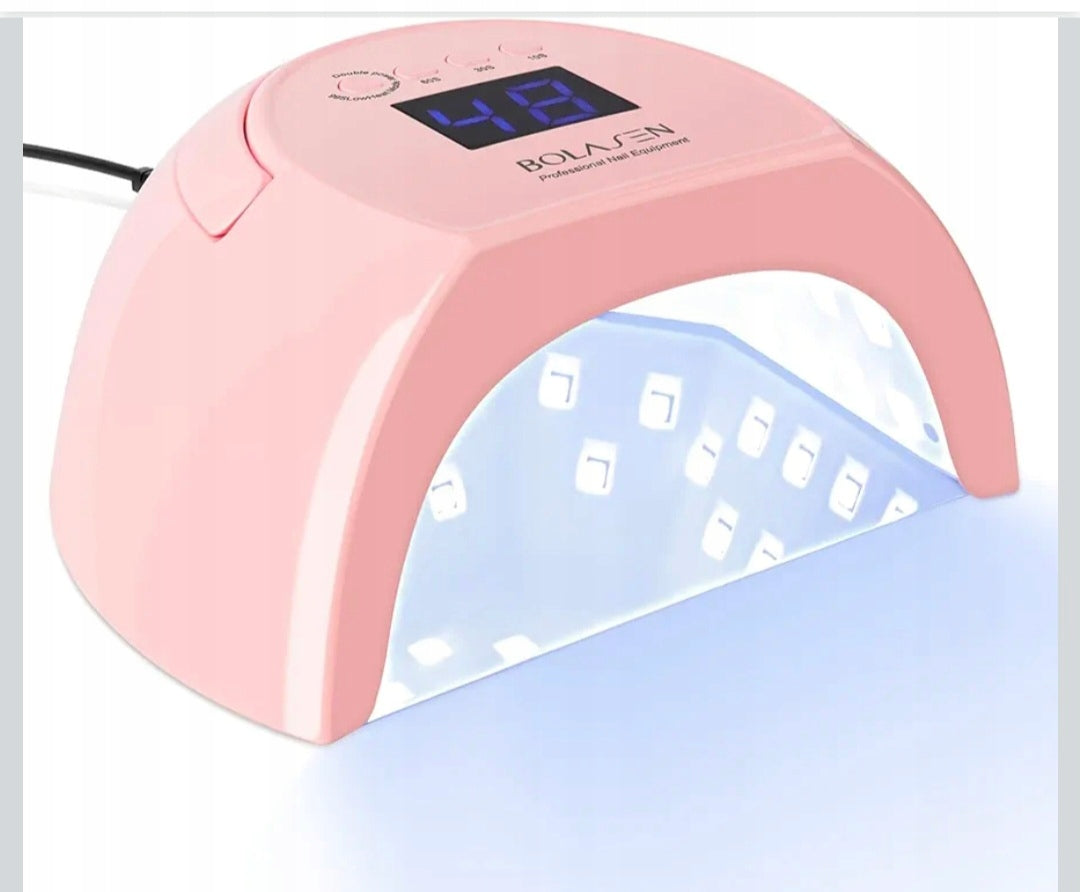 UV LED NAIL LAMP 80W | FOR HYBRID GELS STRONG | BOLASEN | PINK