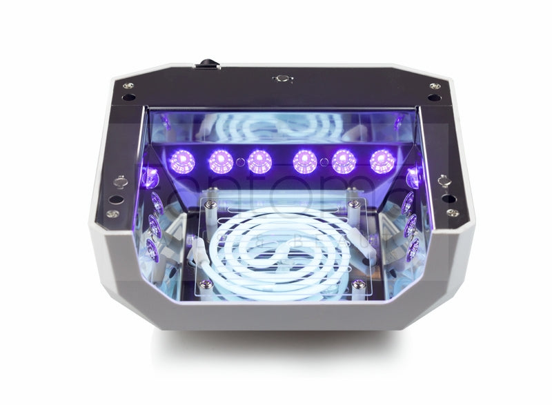 UV LED NAIL LAMP CCFL 36W DIAMOND WHITE REMOVABLE PLATE WHITE Color white