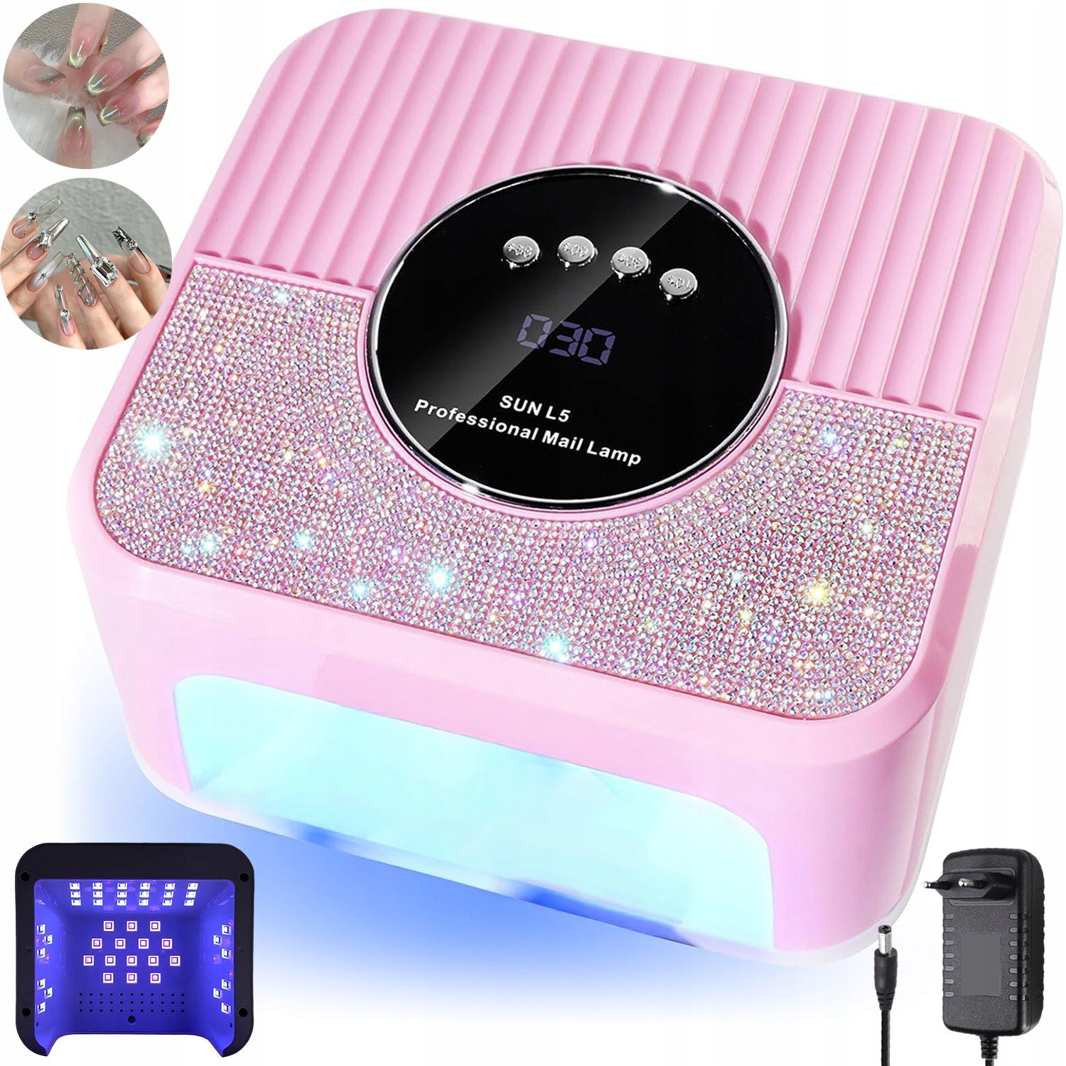 UV LED NAIL LAMP FOR HYBRID GELS STRONG HYBRIDS 4 TIME SETTINGS